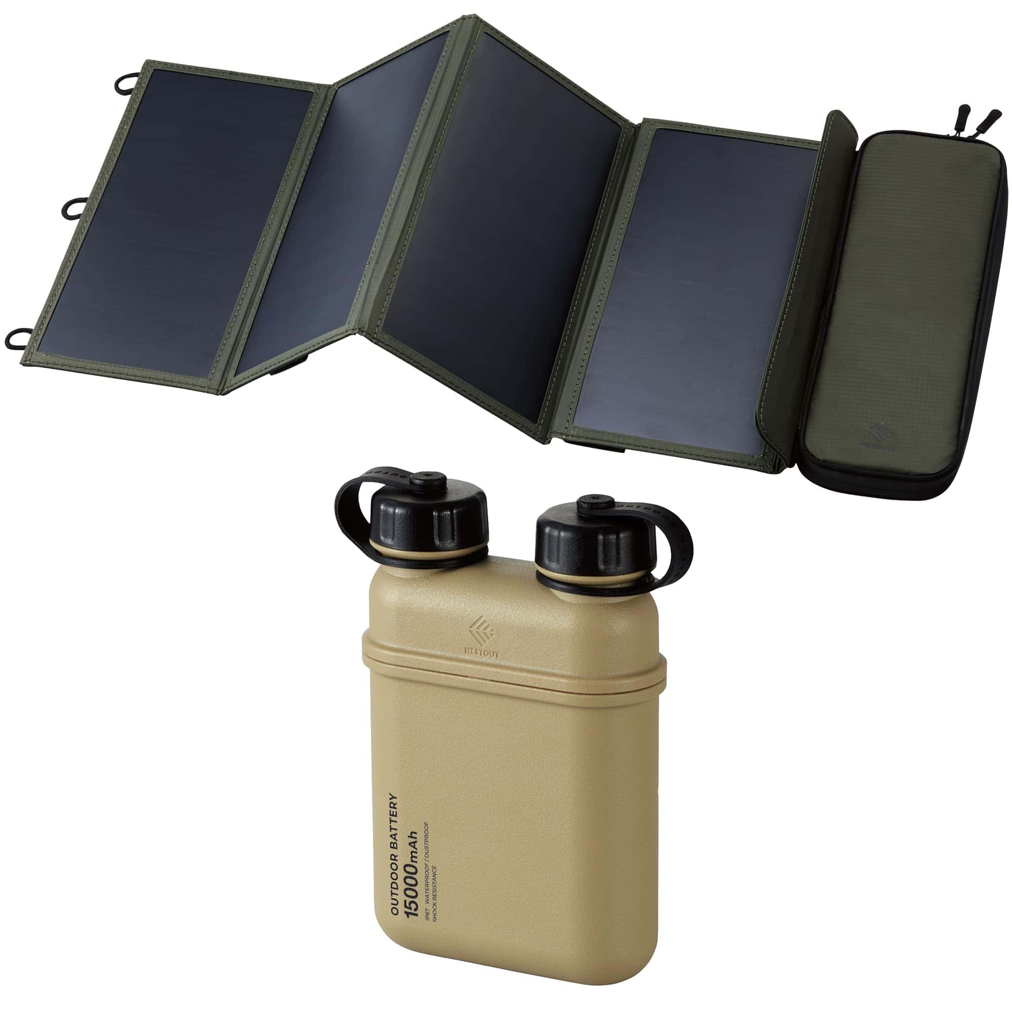 Cargador Solar ELECOM 28W Bateria Portatil 15000mAh -Arena