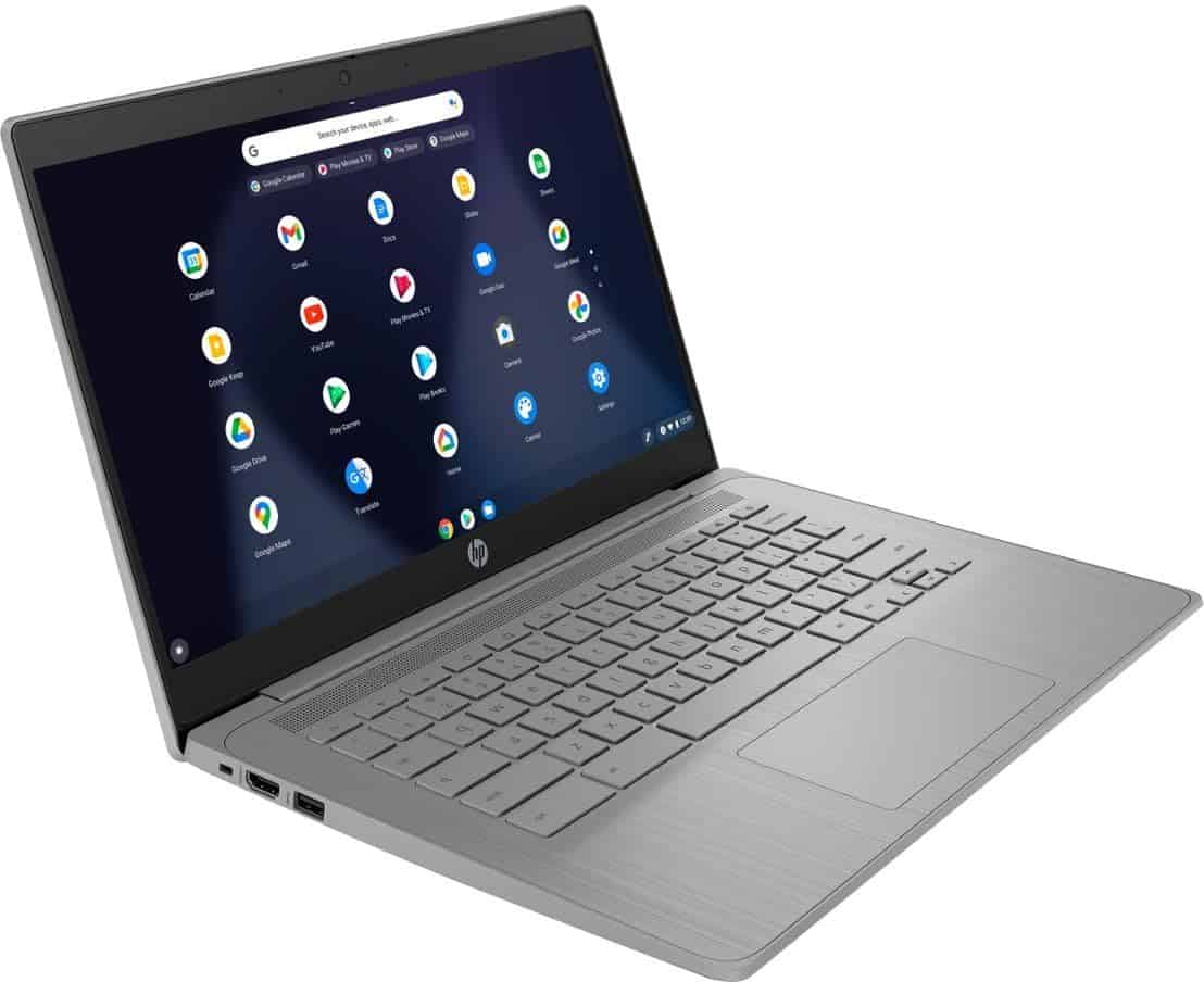 Alternative view of Laptop HP Chromebook 14 14'' Intel N4120 4GB 64GB-Gris