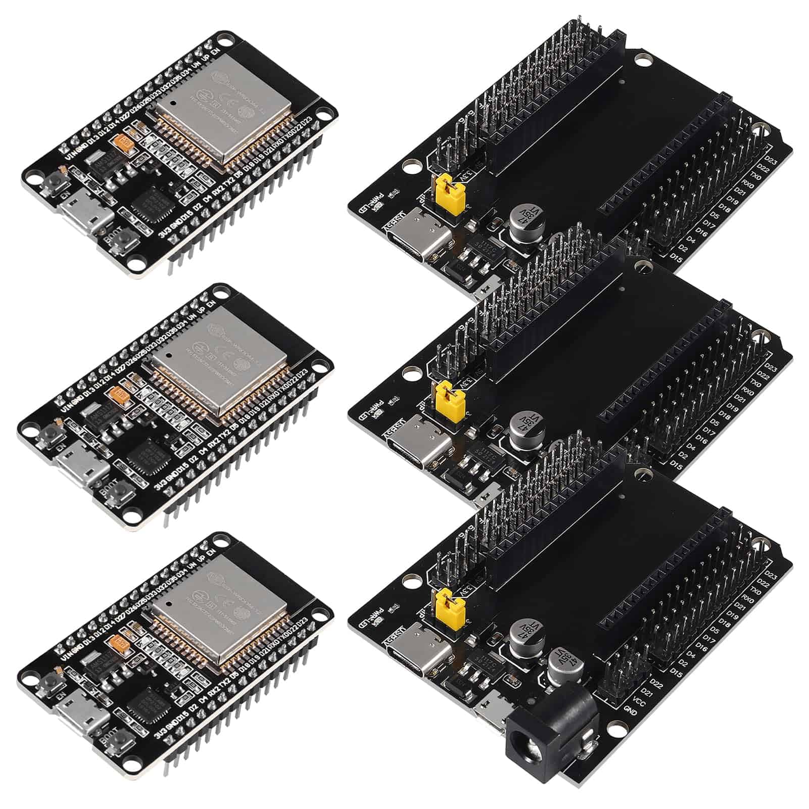 3 Set Placa de Desarrollo WiFi ESP32 ESP-32S NodeMCU
