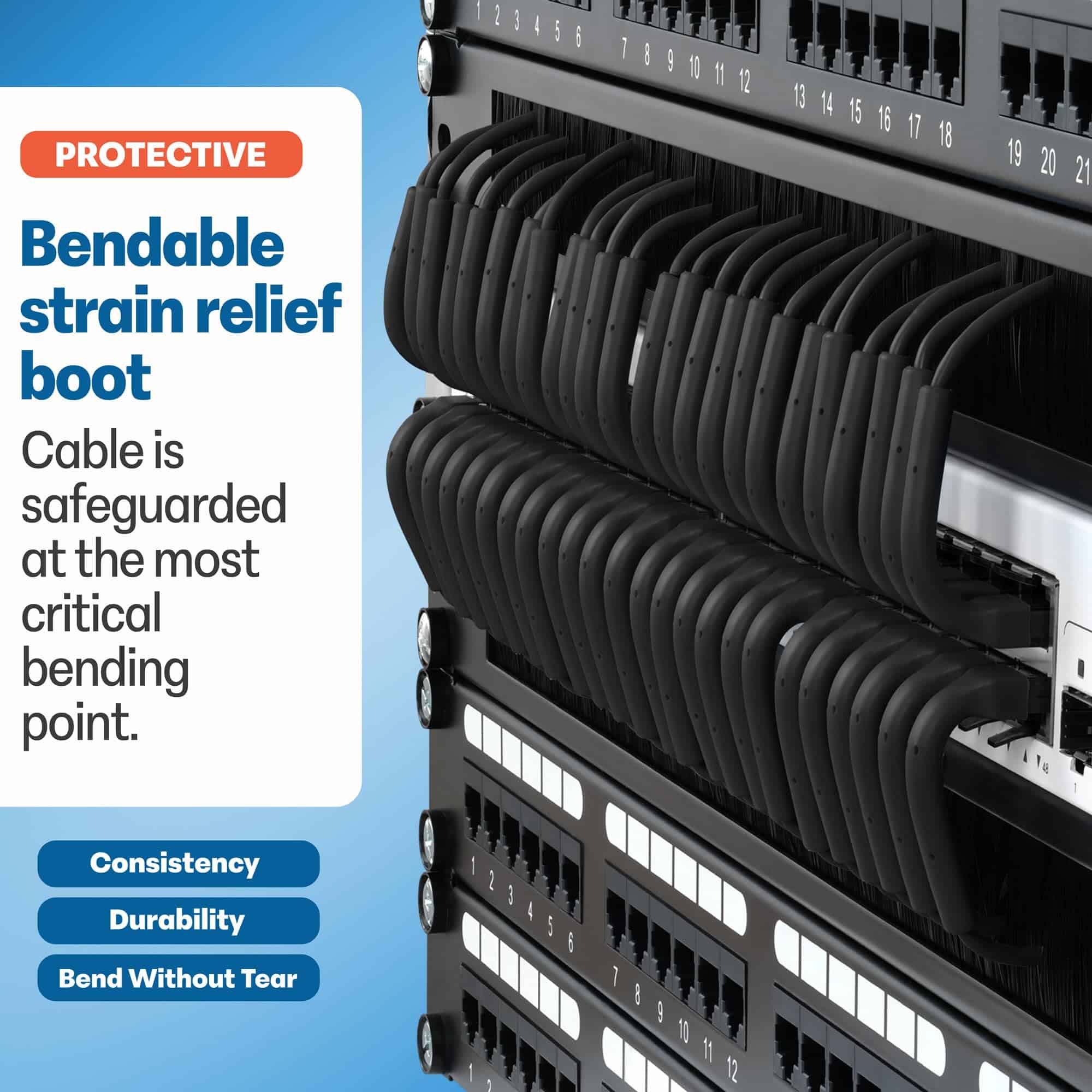 Alternative view of Everest Ultra Slim Cables de Ethernet Cat6a 6 pies (paquete