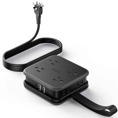 NTONPOWER Regleta de 2 Clavijas, Adaptador de 2 Clavijas a