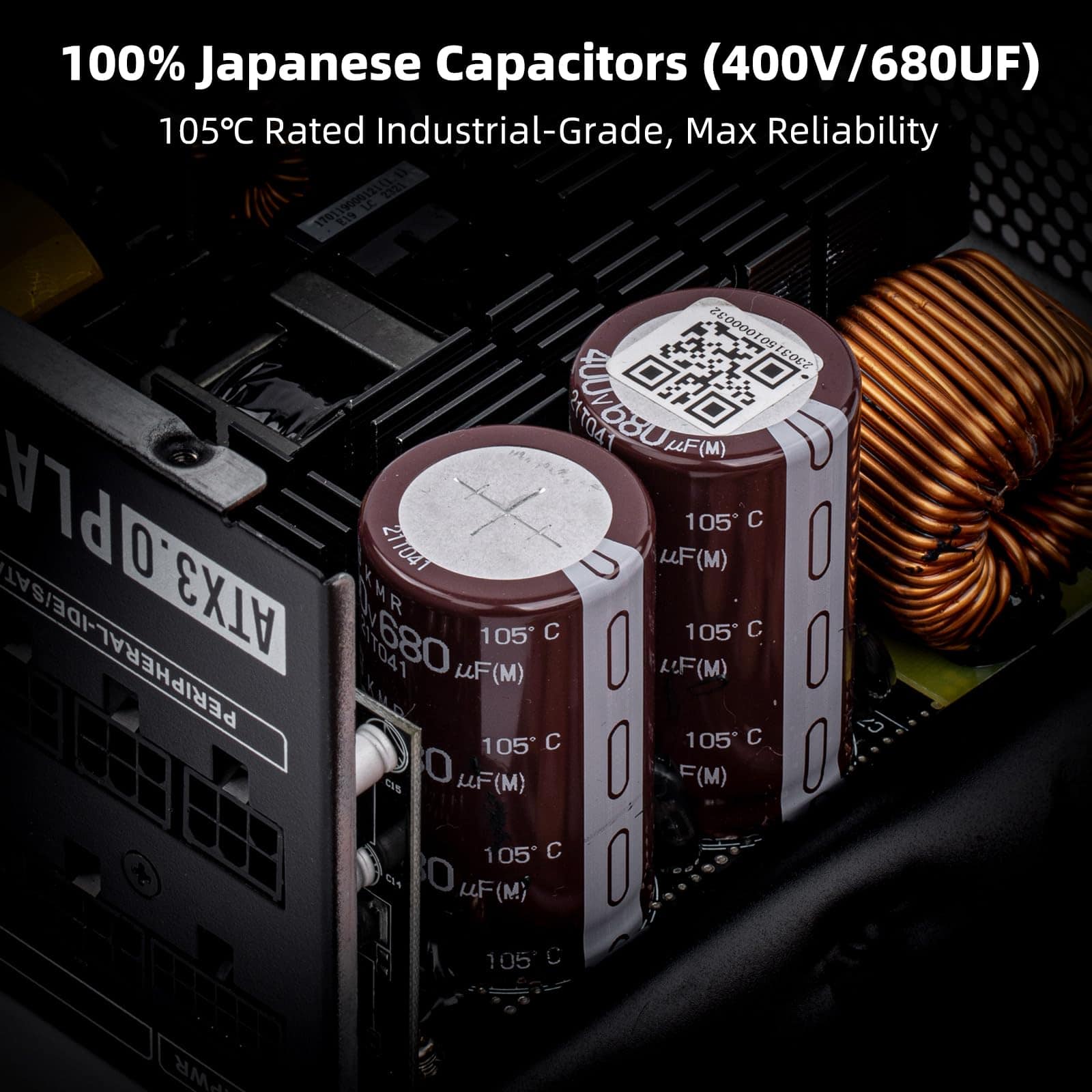 Redragon PSU018 80+ Platinum 1300 Watt ATX 3.0 y PCIe 5.0 - Imagen 4
