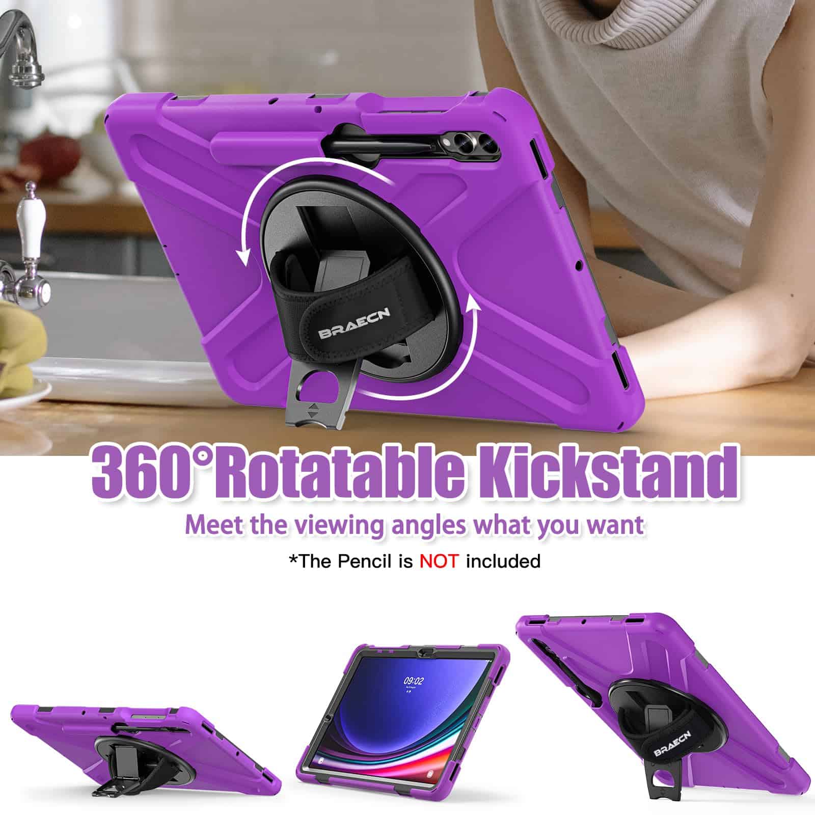 Funda BRAECNstock para Samsung Galaxy Tab S10+ Plus/ S9 FE+ - Image 6