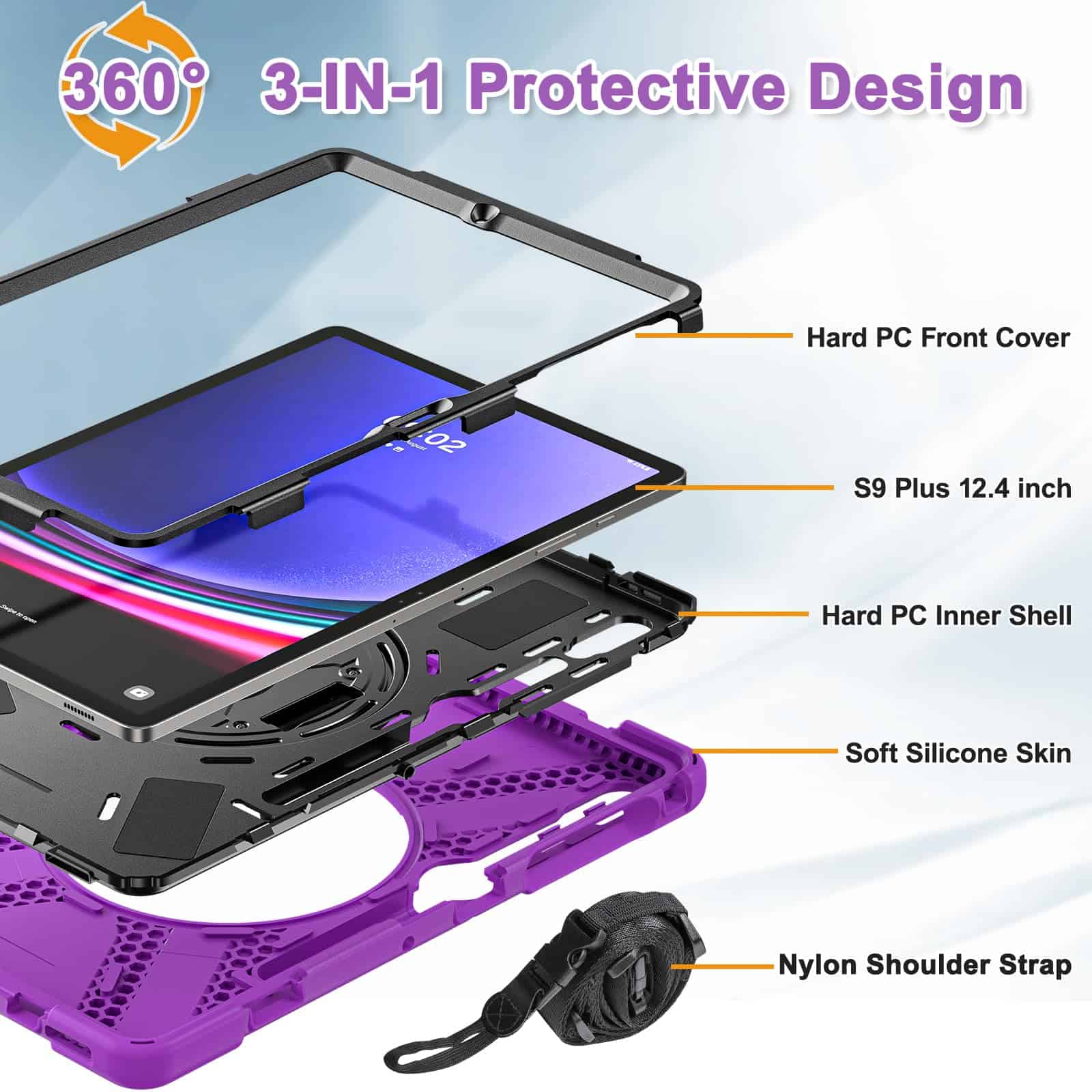 Funda BRAECNstock para Samsung Galaxy Tab S10+ Plus/ S9 FE+ - Image 8