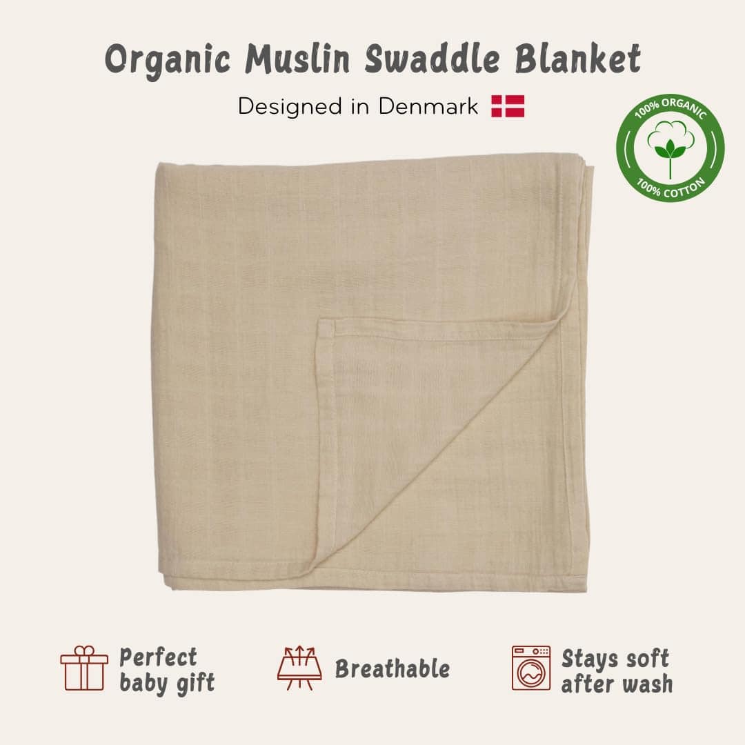 Huxie Swaddle - 100% Algodón Orgánico - Mantas -Fog - Image 4