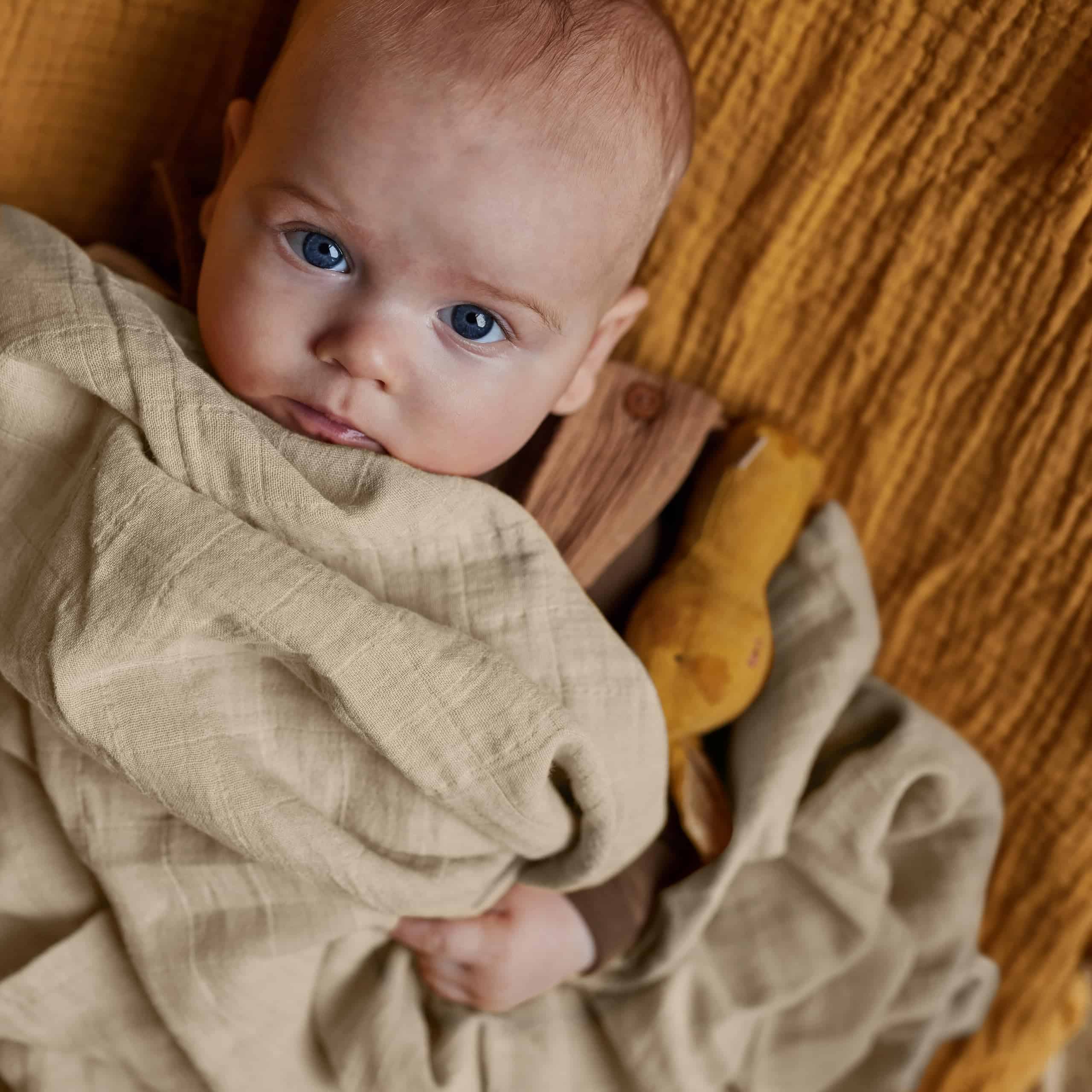 Huxie Swaddle - 100% Algodón Orgánico - Mantas -Fog - Image 9