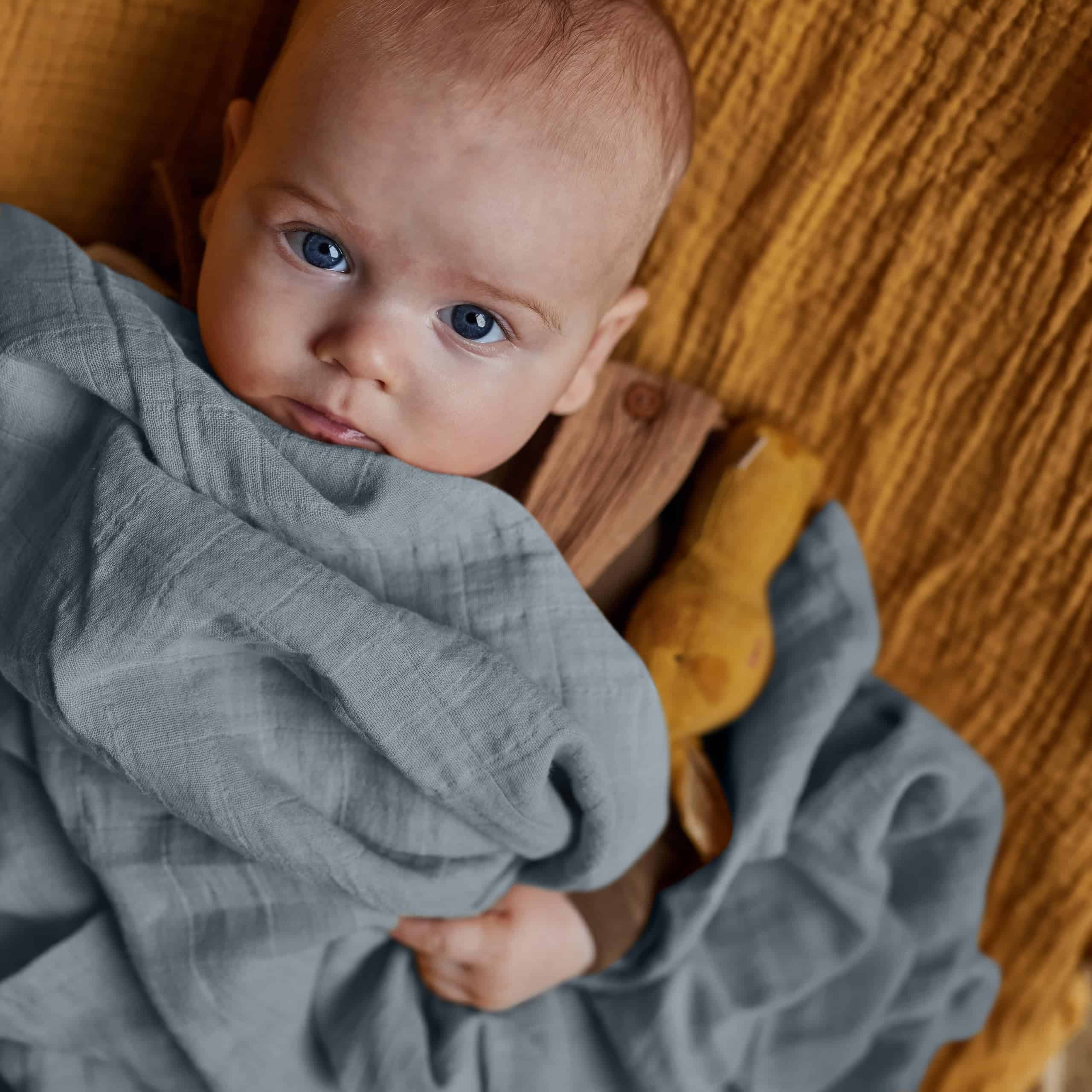 Manta de Swaddle Huxie - 100% Algodón Orgánico - Mantas de - Image 9
