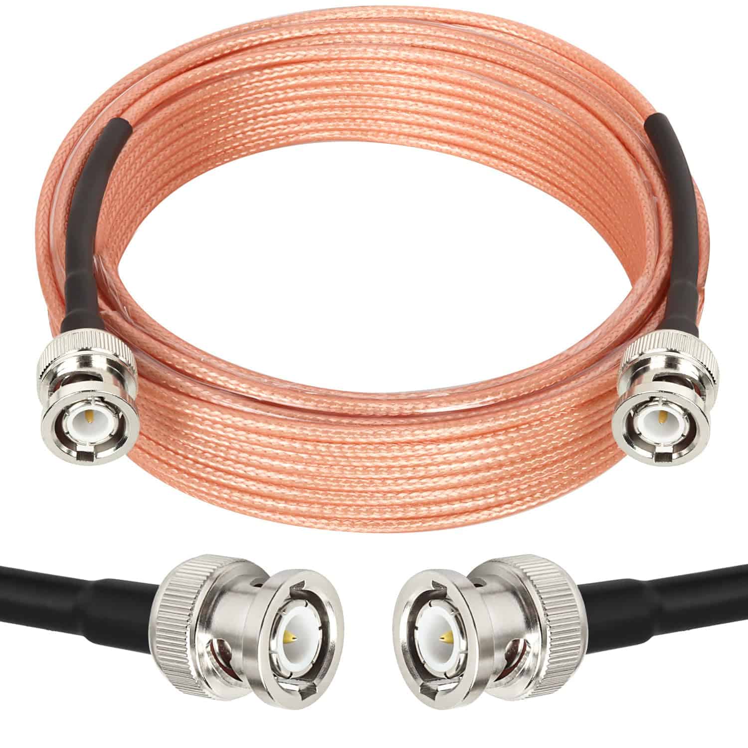 Cable BNC XRDS-RF de 35FT, Cable BNC de 50 Ohmios BNC Macho