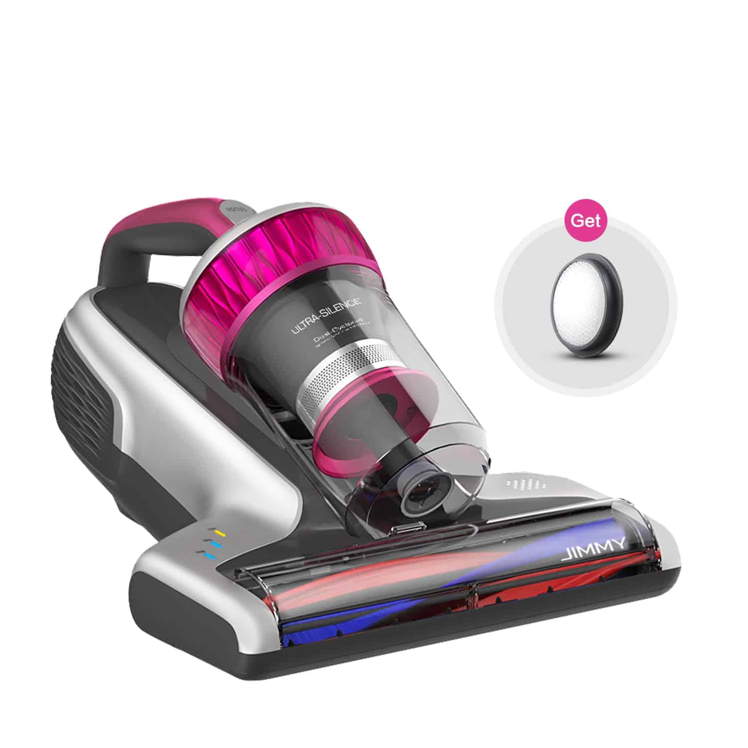 Aspiradora para Cama Jimmy WB73 Alergias UV con Cable -Rosa