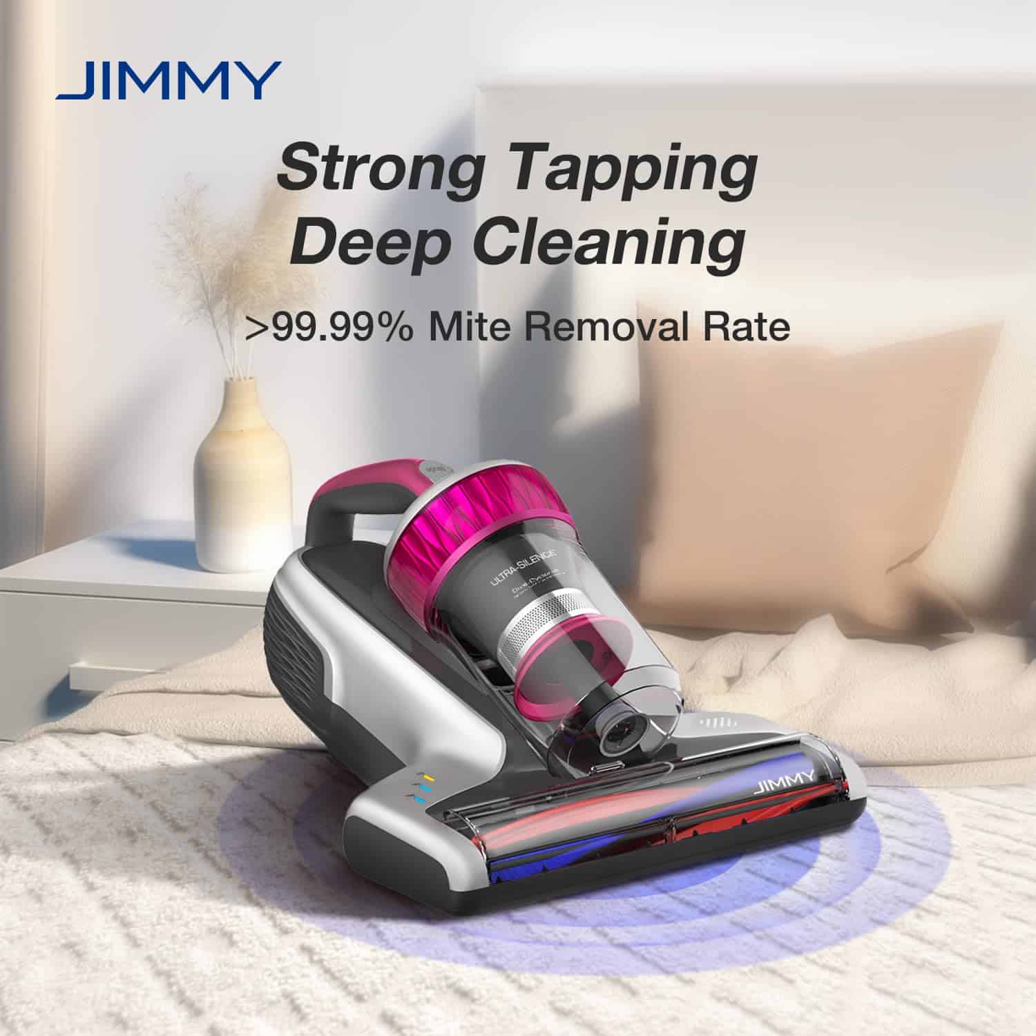 Aspiradora para Cama Jimmy WB73 Alergias UV con Cable -Rosa - Image 3