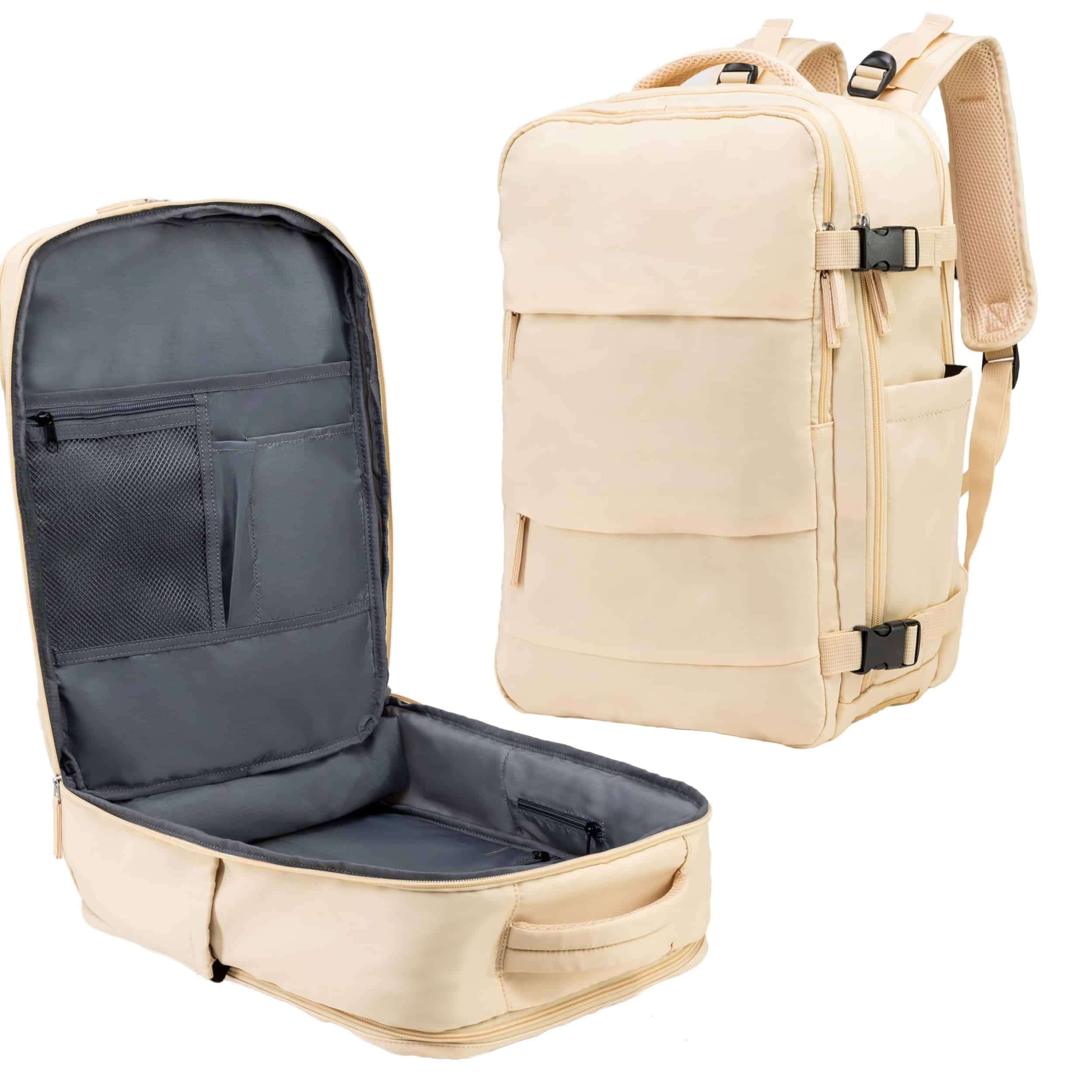 (No hecho en China) Mochila de viaje -Beige