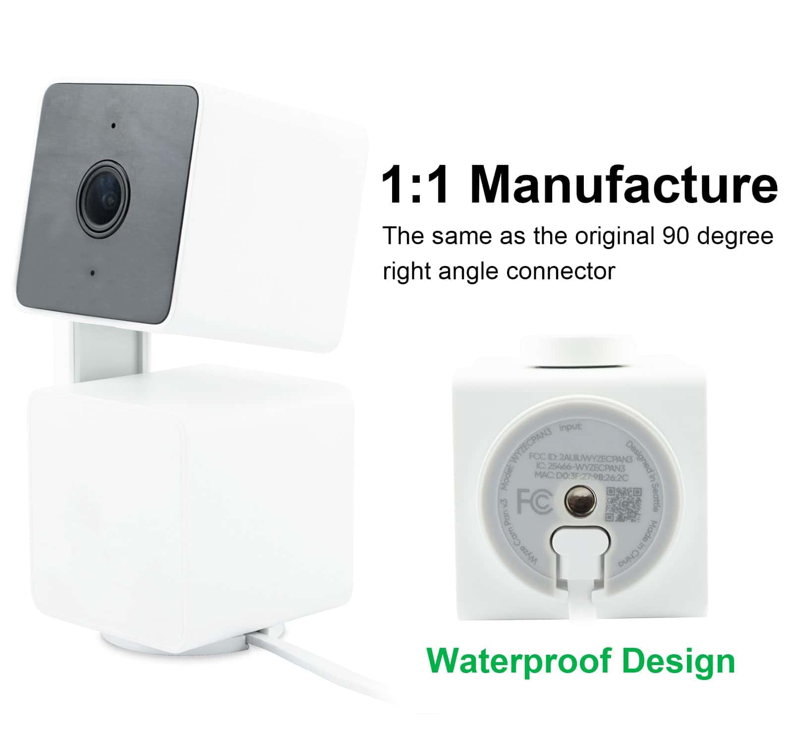 Lefxmophy 2-pack 20ft Cable De Alimentación Para Wyze Cam - Image 3