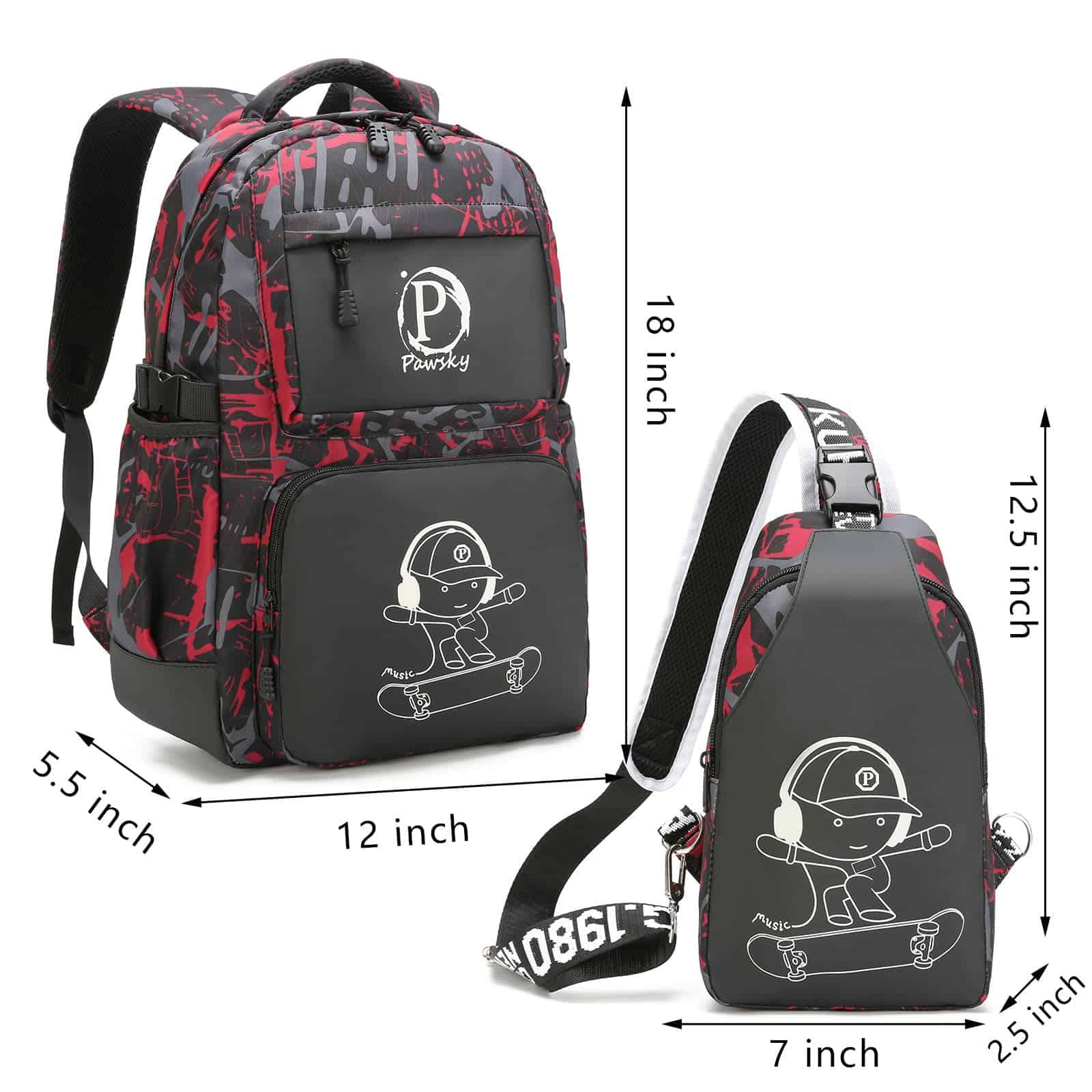 Mochila De Skate Anime Luminosa Para Adolescentes Con - Imagen 7