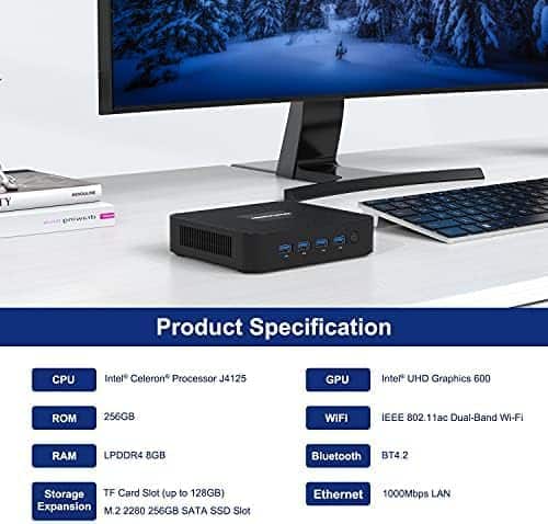Mini PC MINISFORUM GK41 8GB RAM 128GB SSD 4 USB + 1 Ethernet - Image 3