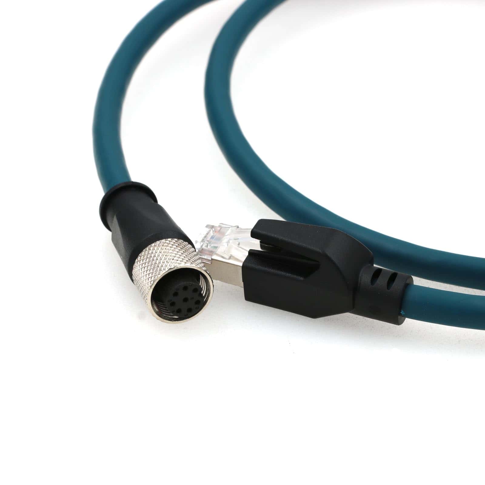 Cable Ethernet Cat 7e M12 Hembra 8 Pines a RJ45 Recto - Image 3