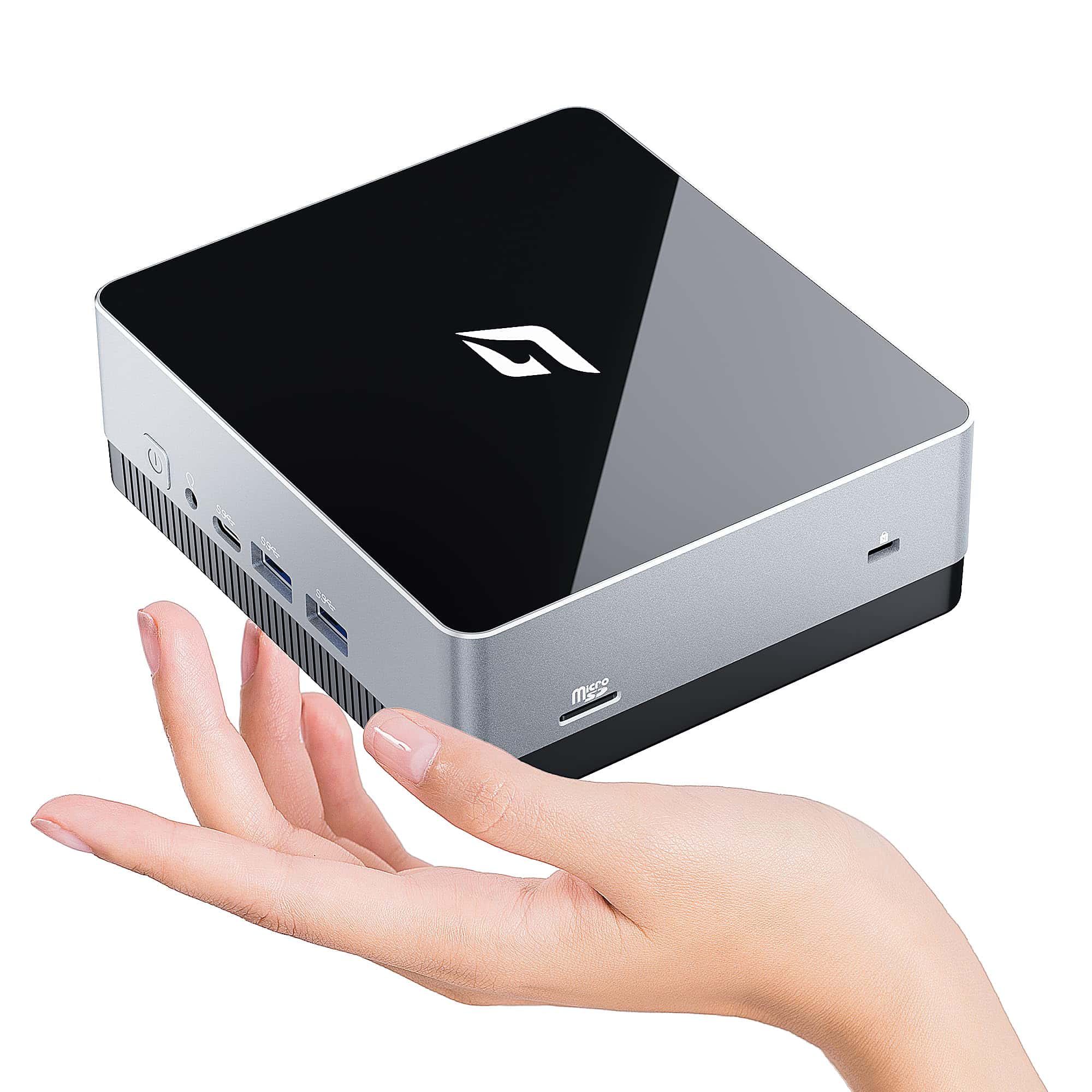 CyberGeek Nano J1 Linux Mini PC, Intel -Gris