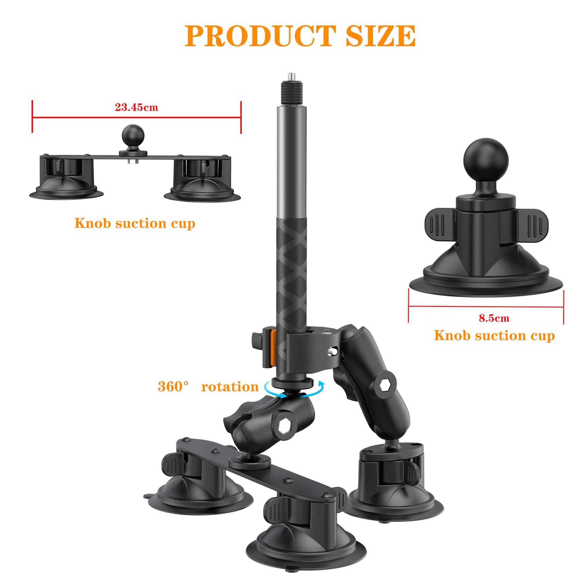 Montaje de succión para coche para Insta360 X5, Soporte de - Image 6
