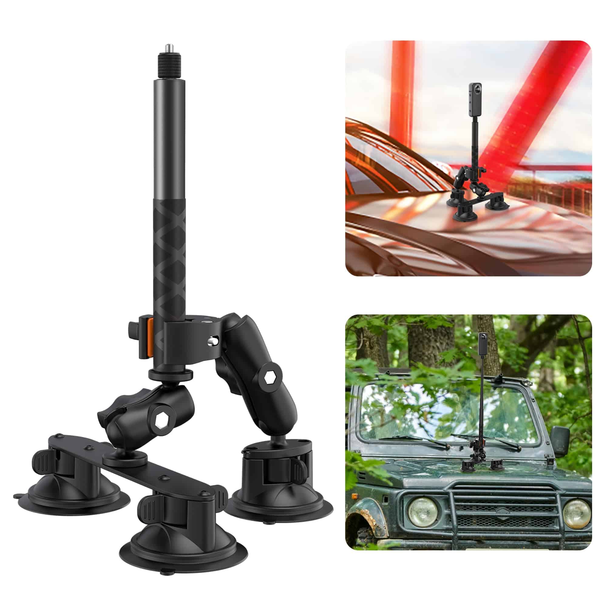 Montaje de succión para coche para Insta360 X5, Soporte de