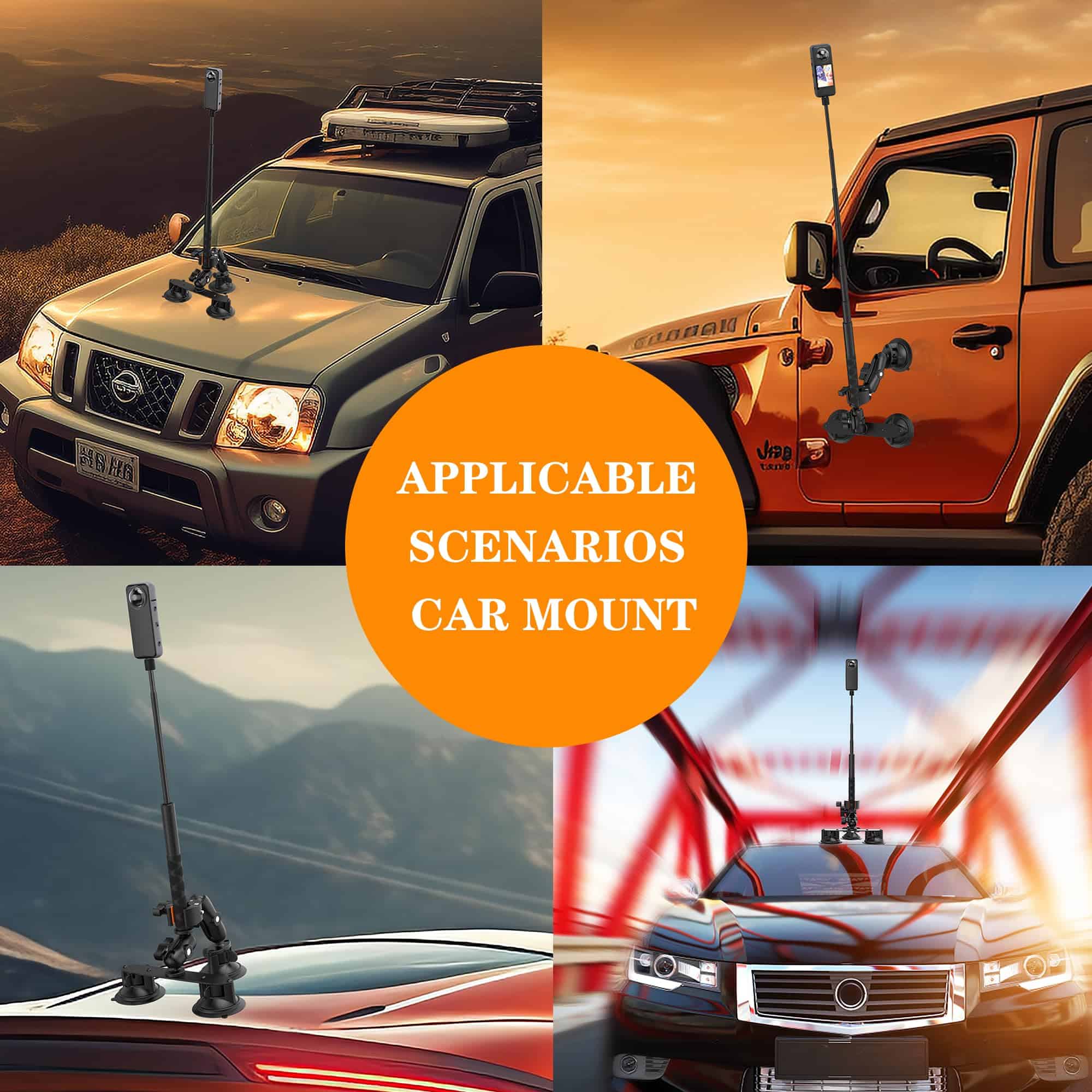 Montaje de succión para coche para Insta360 X5, Soporte de - Image 7