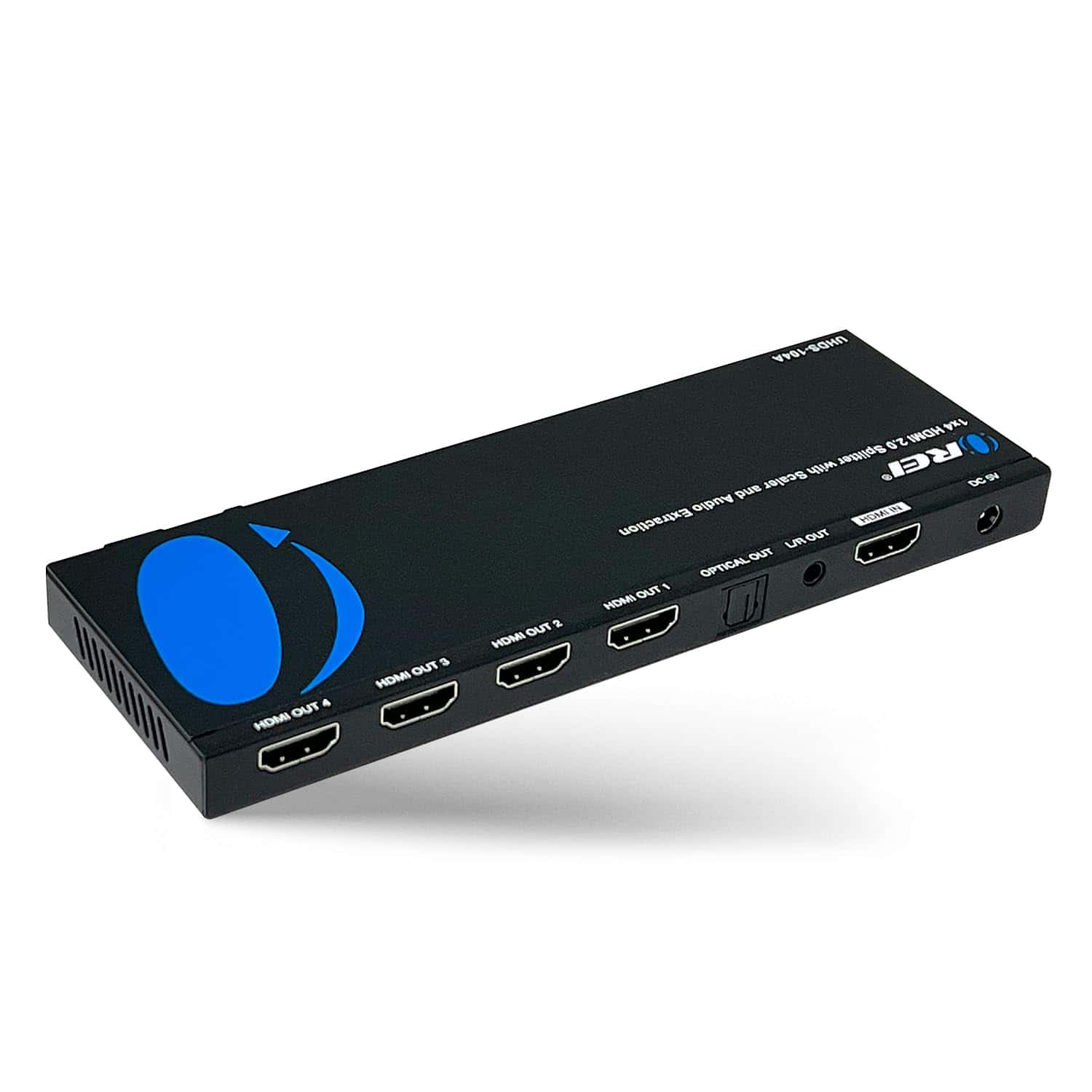 OREI Divisor HDMI 1x4 con Extractor de Audio Escalador 4