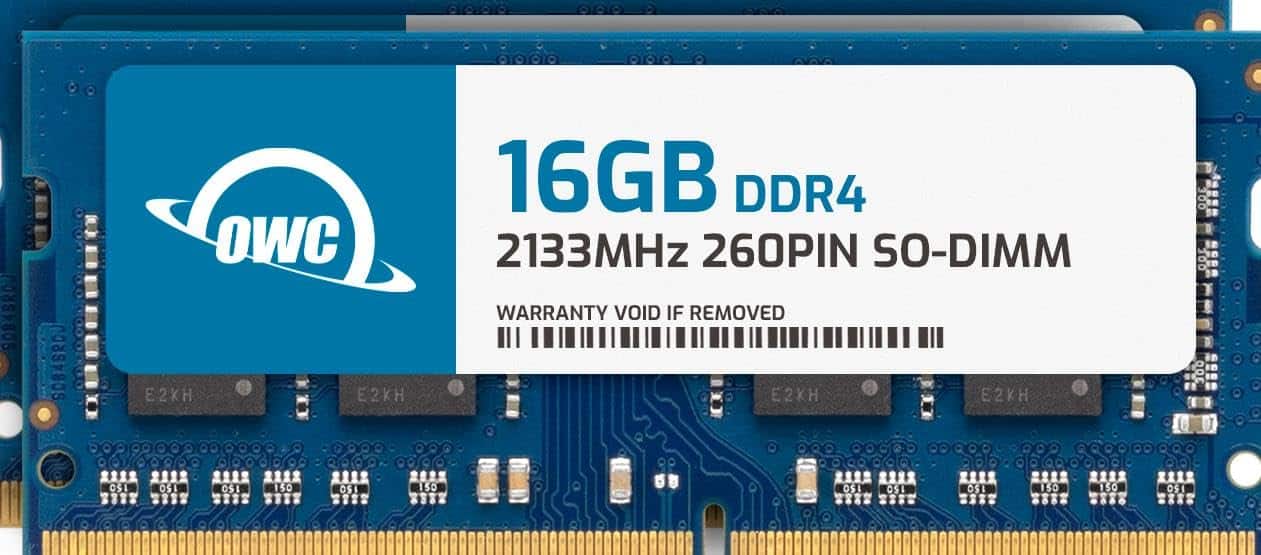 OWC 32GB (2x16GB) DDR4 2133MHZ PC4-17000 CL15 2RX8 SO-DIMM