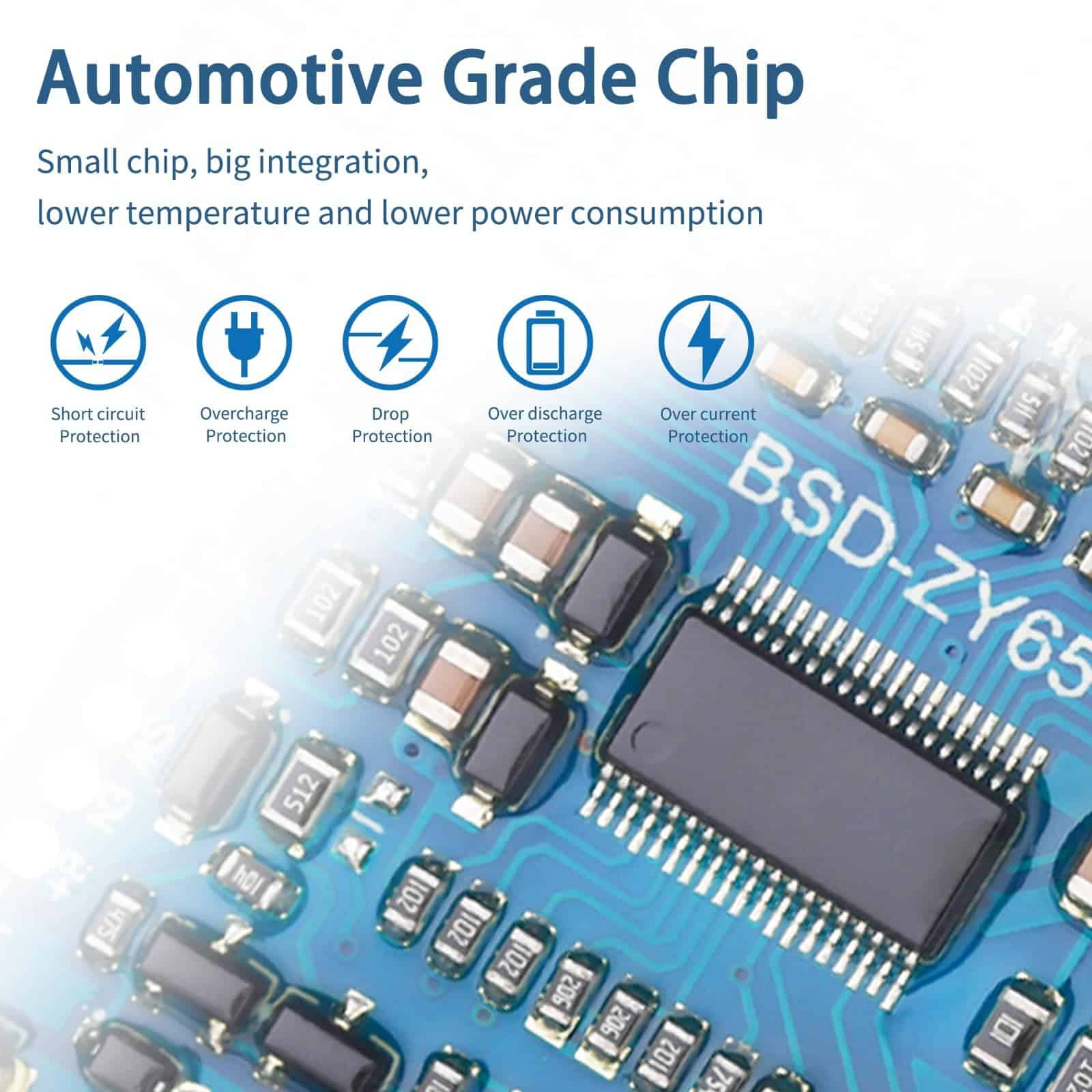 Bisida 4S BMS 12.8V 80A Sistema de Gestión de Batería - Imagen 4
