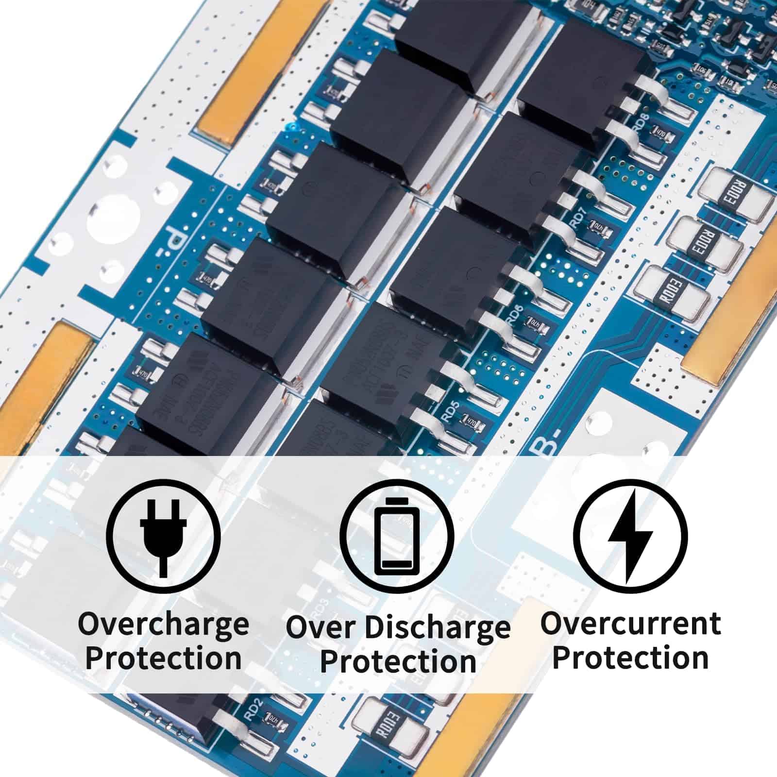 Bisida 4S BMS 12.8V 80A Sistema de Gestión de Batería - Imagen 6