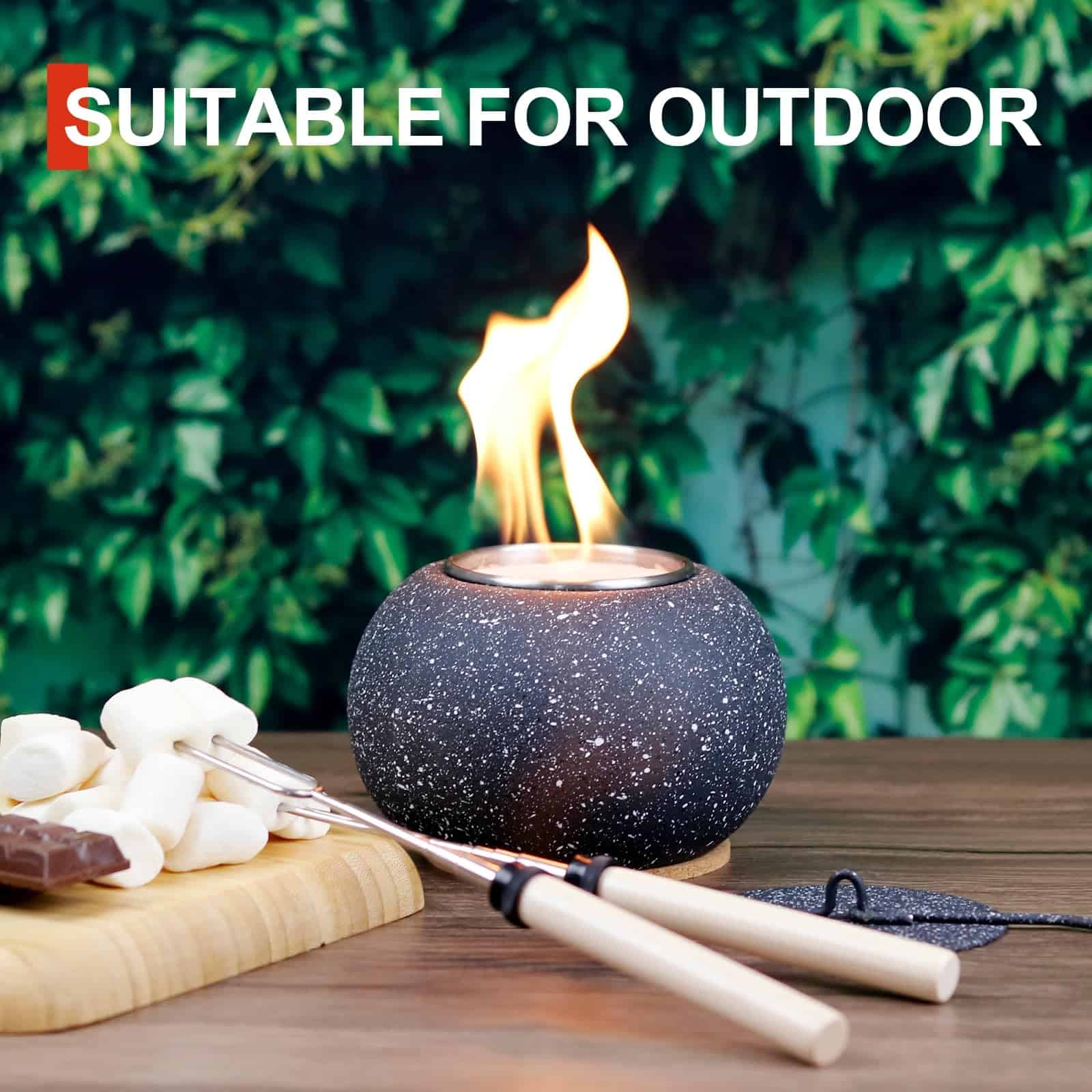 2pz Mini Fogata Interior Crown Fire Decoracion Mesa Fondue - Imagen 7