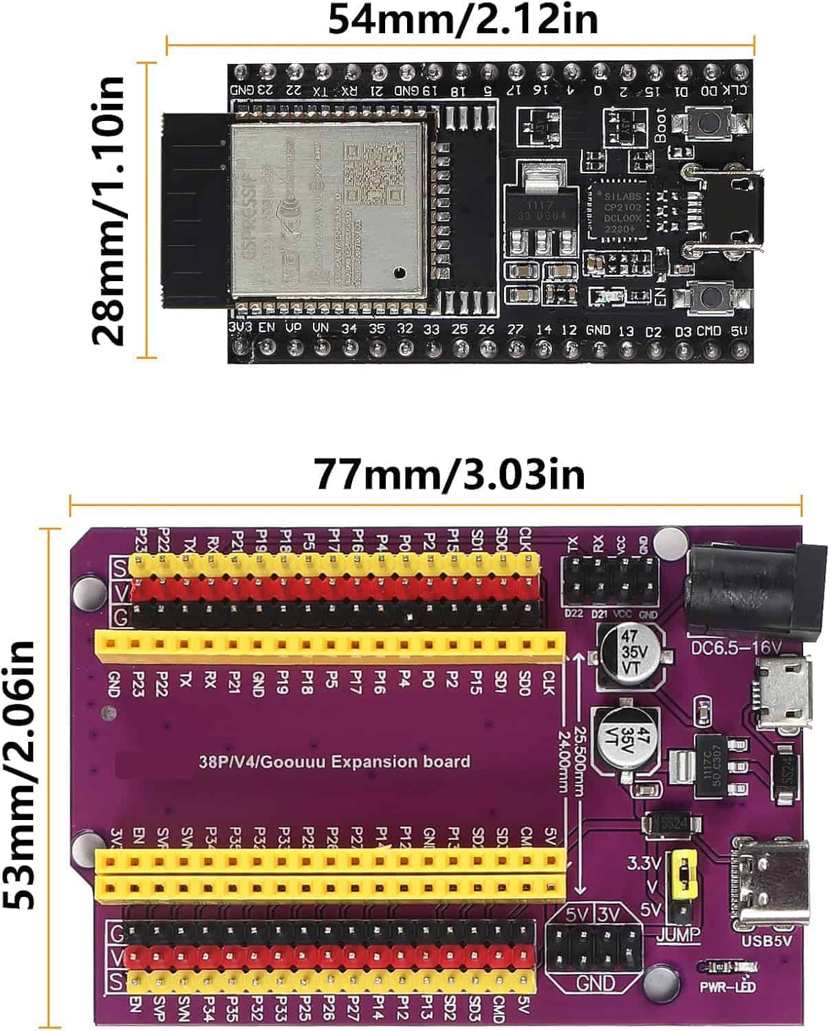Placa principal ESP32-DevKitC ESP32 Placa de desarrollo - Image 4