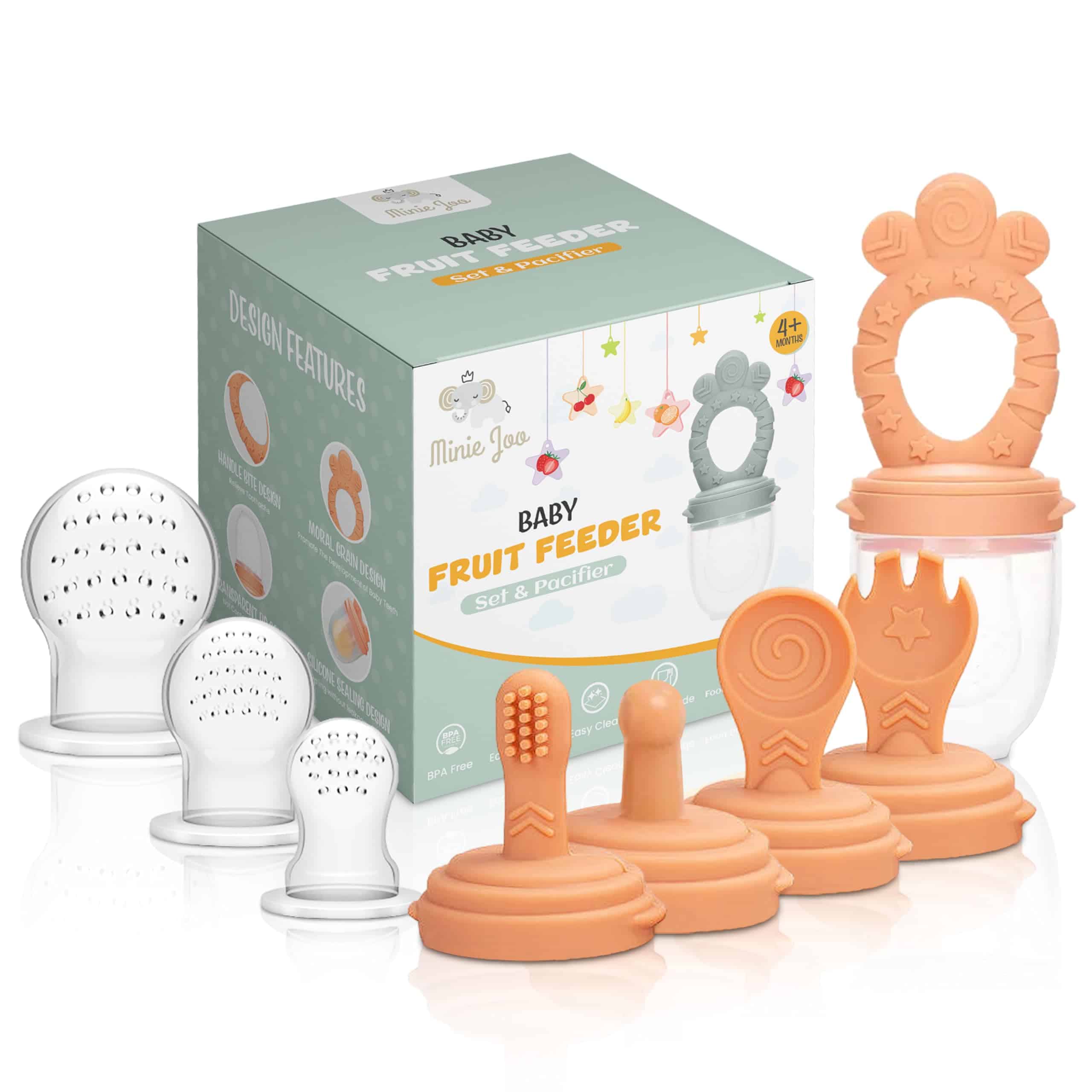 Alimentador de frutas y chupete para bebé Minie Joo – - Descuentos ...