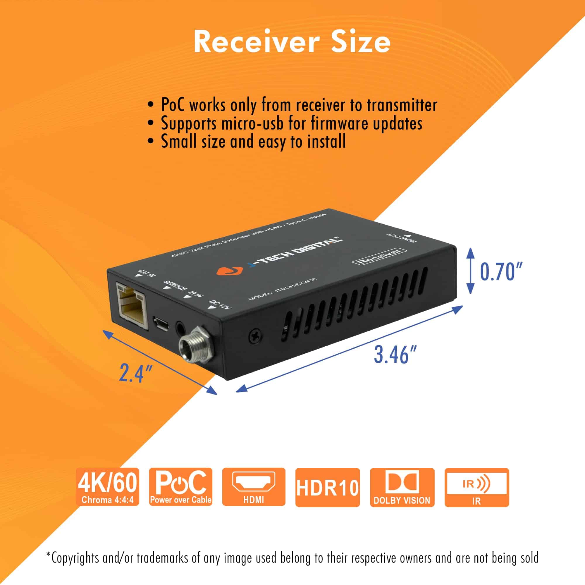 J-Tech Digital 4K HDMI & USB C Extender Over Single Cat5 5e - Image 8