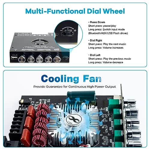 Placa Amplificadora de Bluetooth TDA7498E 160W�2+220W - Image 5