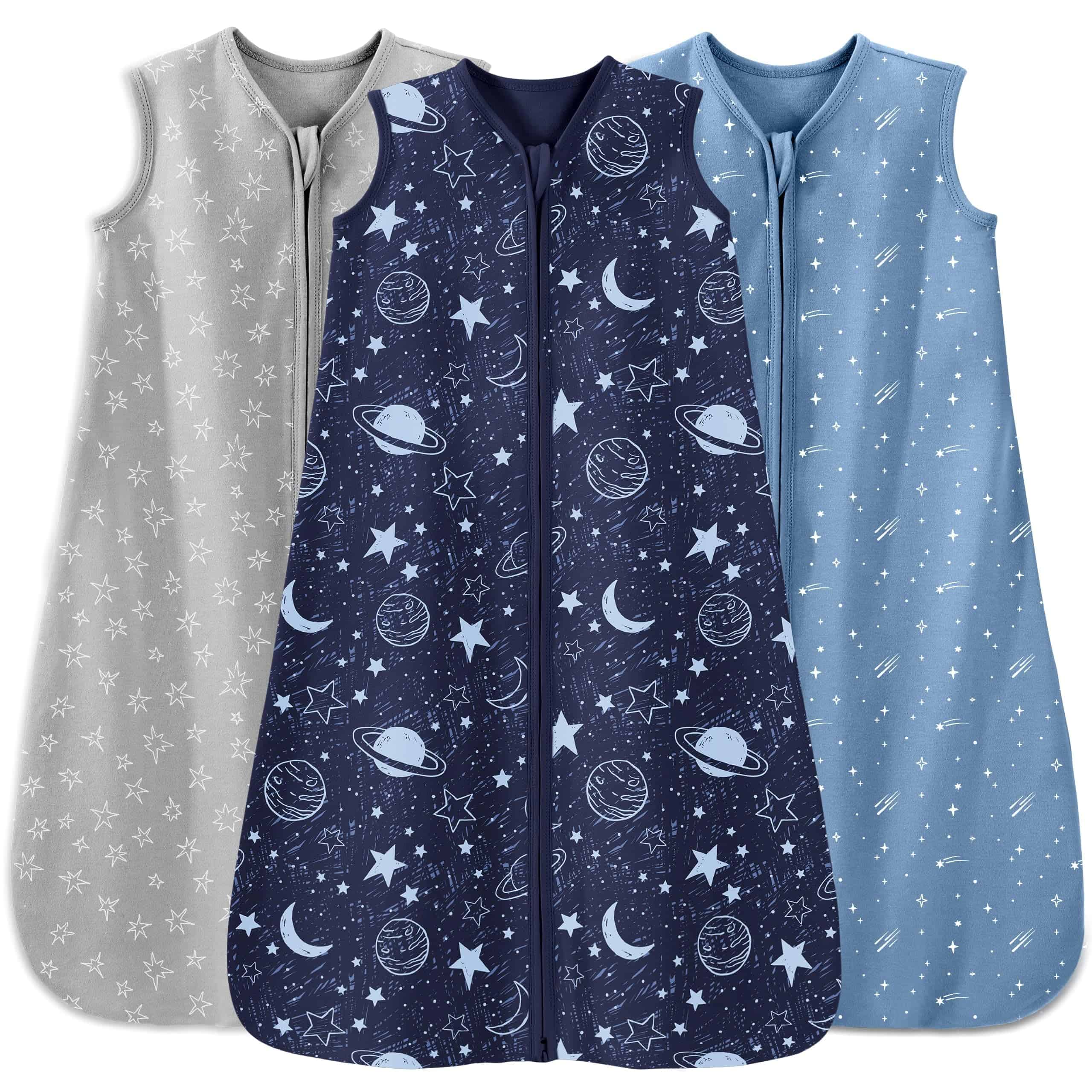 Unnivoll Saco de Dormir para Bebé 6-12 Meses Pack de 3 100%