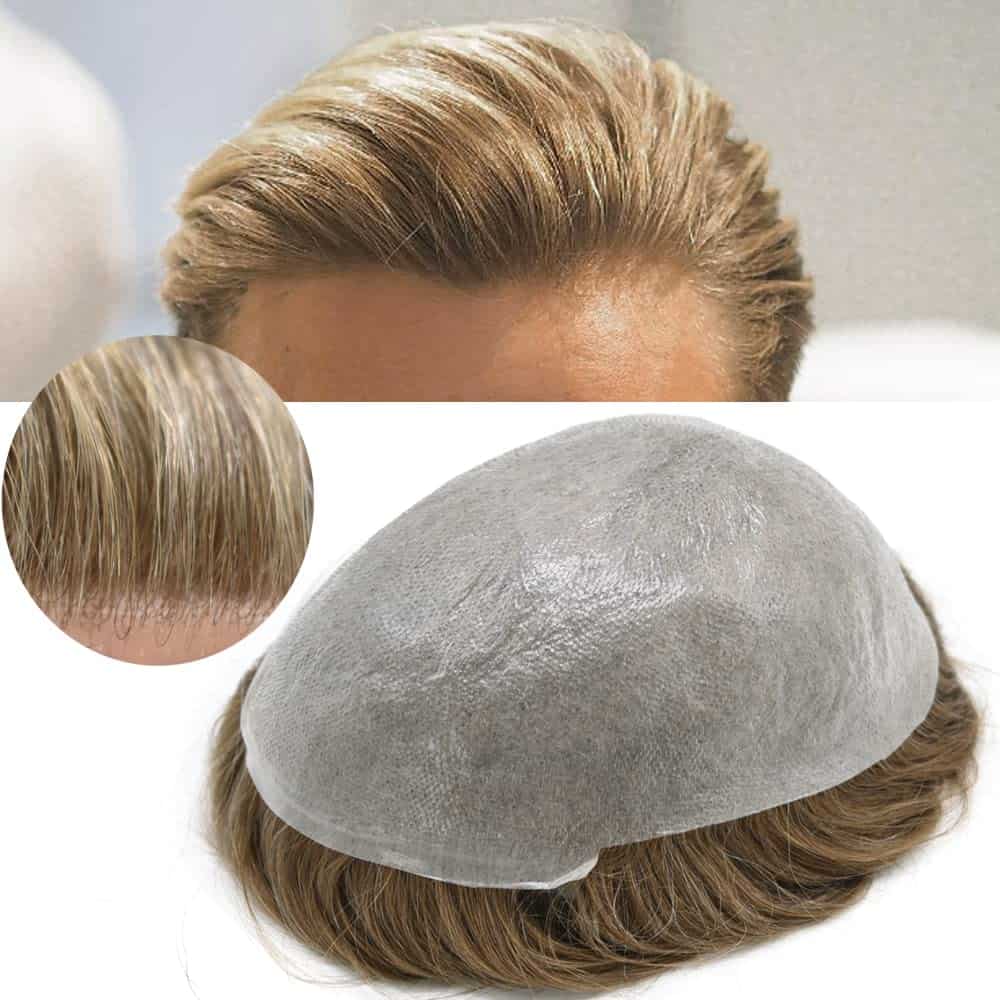 Peluca para Hombres Sistema de Reemplazo de Cabello Peluca