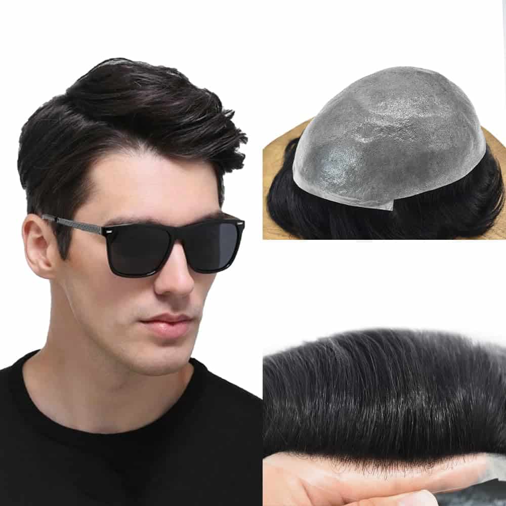 Tupé para Hombre de Healthlif – Piel Súper Delgada, Sistema