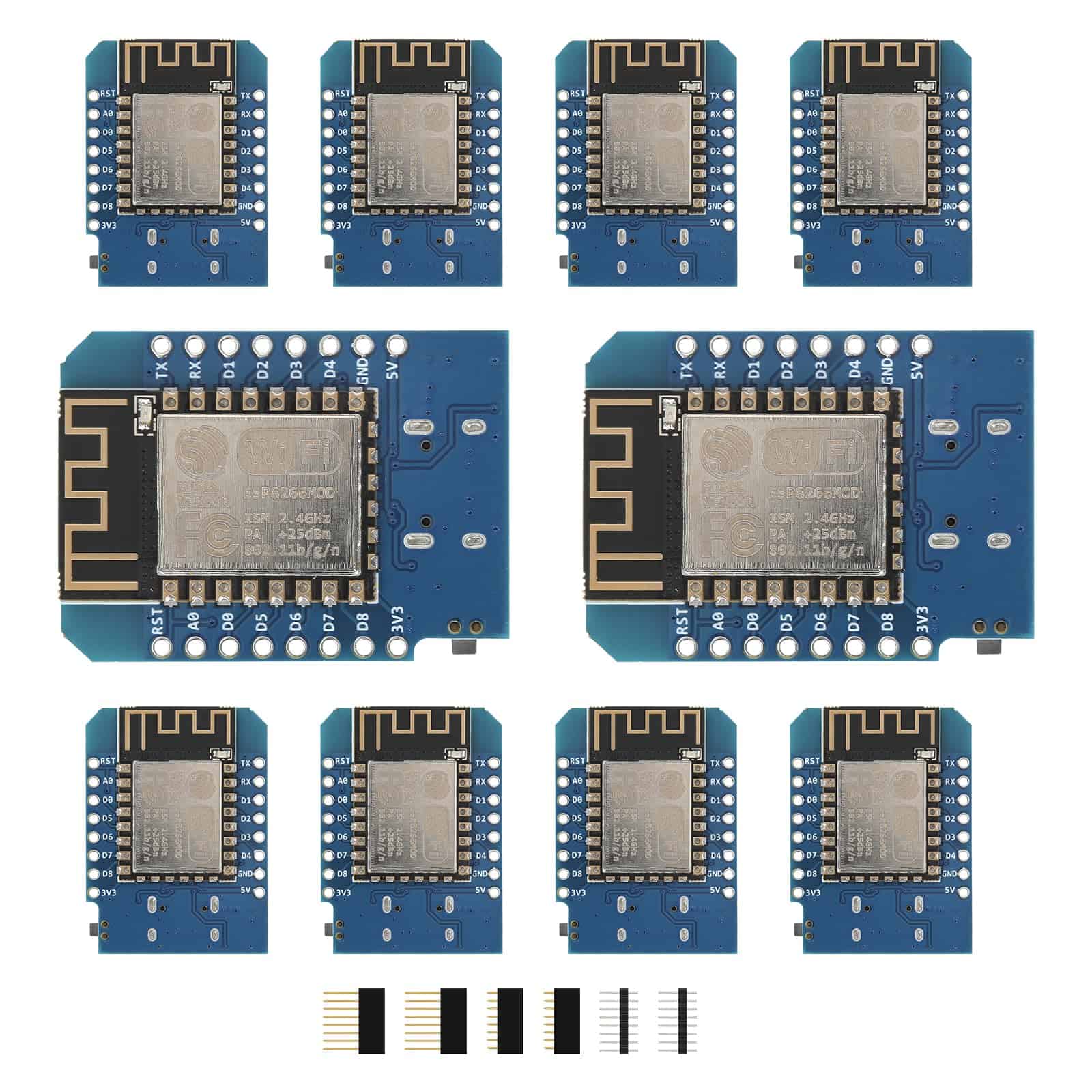 YEJMKJ 10pcs D1 Mini NodeMcu ESP8266 Módulo USB Tipo-C WLAN