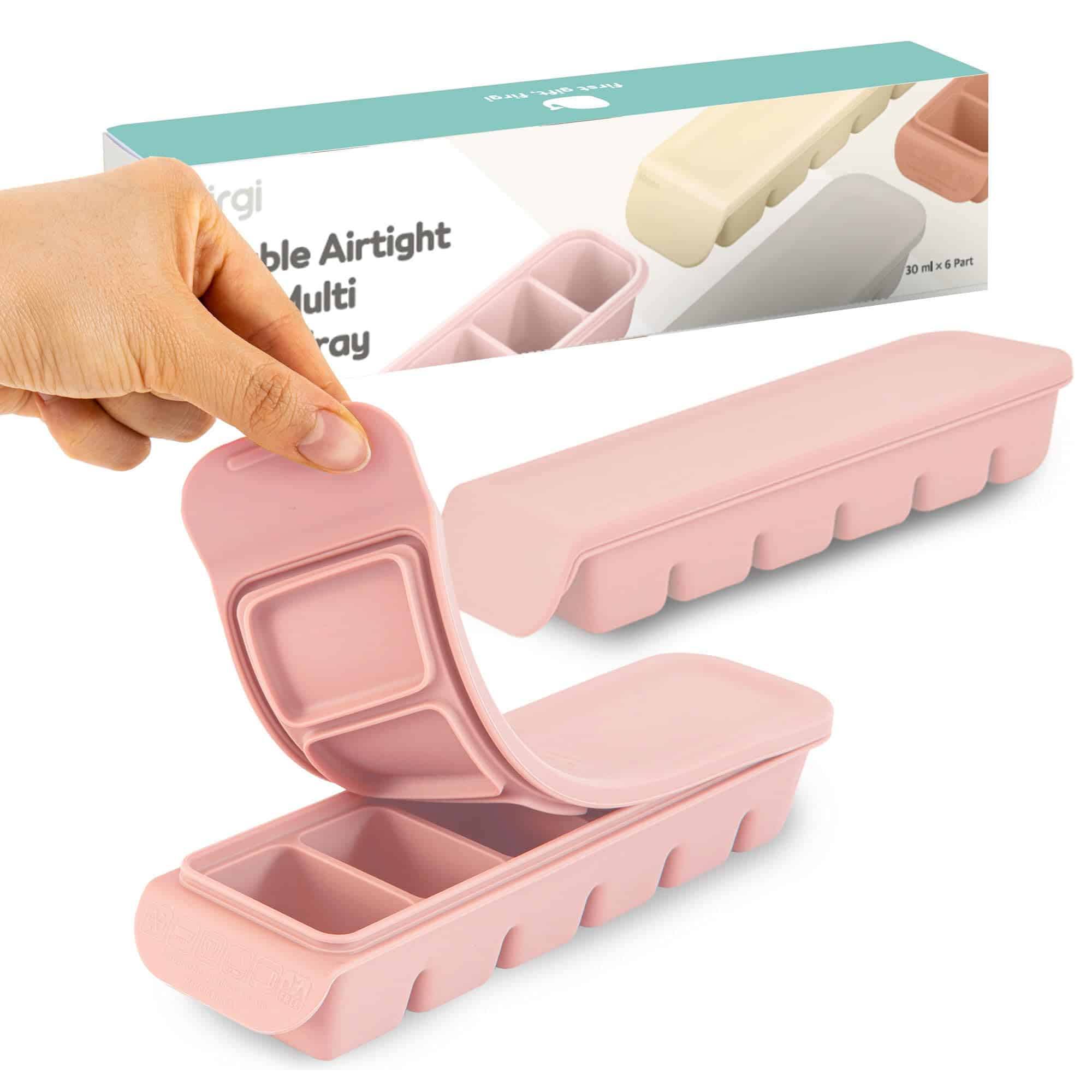 Bandejas de Congelador de Silicona Firgi con Tapa, 1oz 6