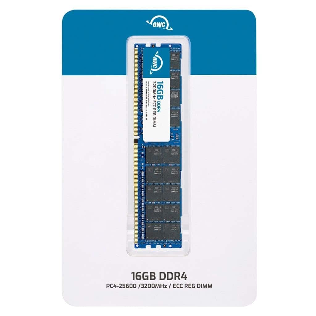 Alternative view of OWC 16GB DDR4 3200MHz PC4-25600 CL22 1.2V 288pin Server ECC