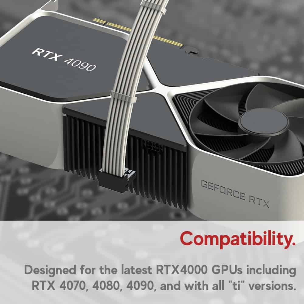Cable de alimentación Linkup - AVA Left Angle 600W PCIE 5.0 - Image 6