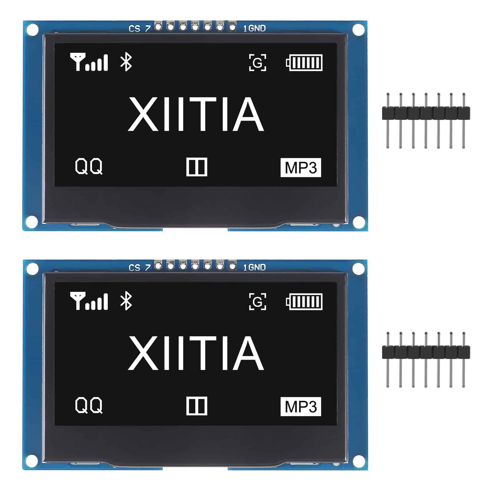 Xiitia 2pcs 2.42 Pulgadas 128x64 Módulo De Pantalla Oled