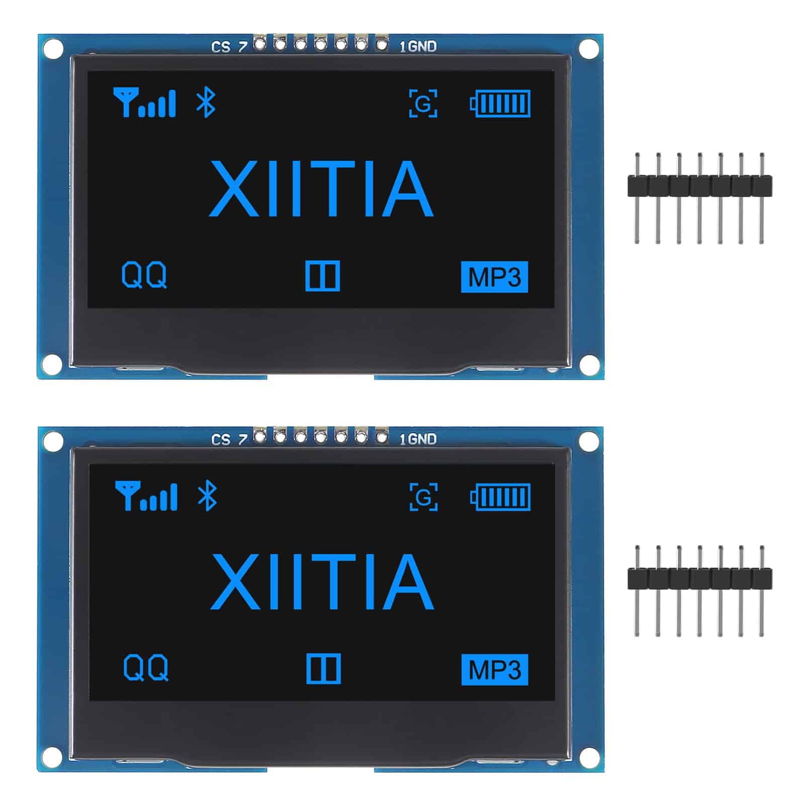 Xiitia 2pcs 2.42 Pulgadas 128×64 Módulo De Pantalla Oled