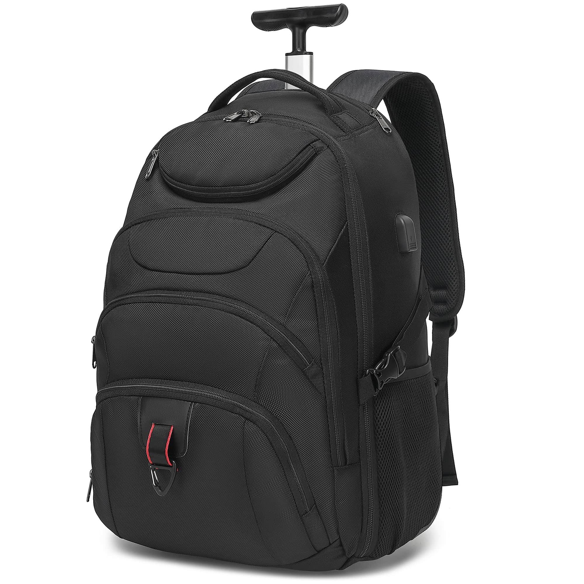 Mochila con ruedas Boavan de 17 pulgadas, resistente al