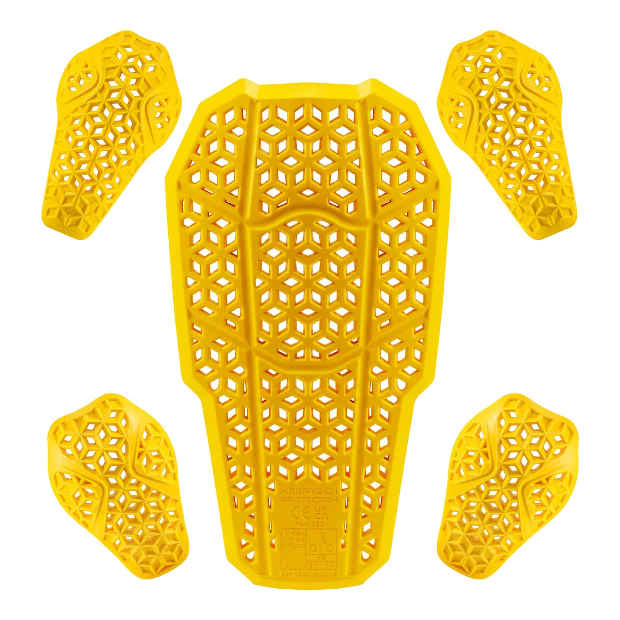 Conjunto de 5 Pads de Armadura Certificados CE Nivel 2,