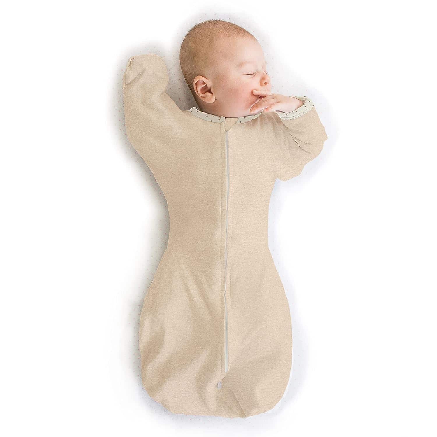 Saco de Envoltura Transicional SwaddleDesigns con Mangas