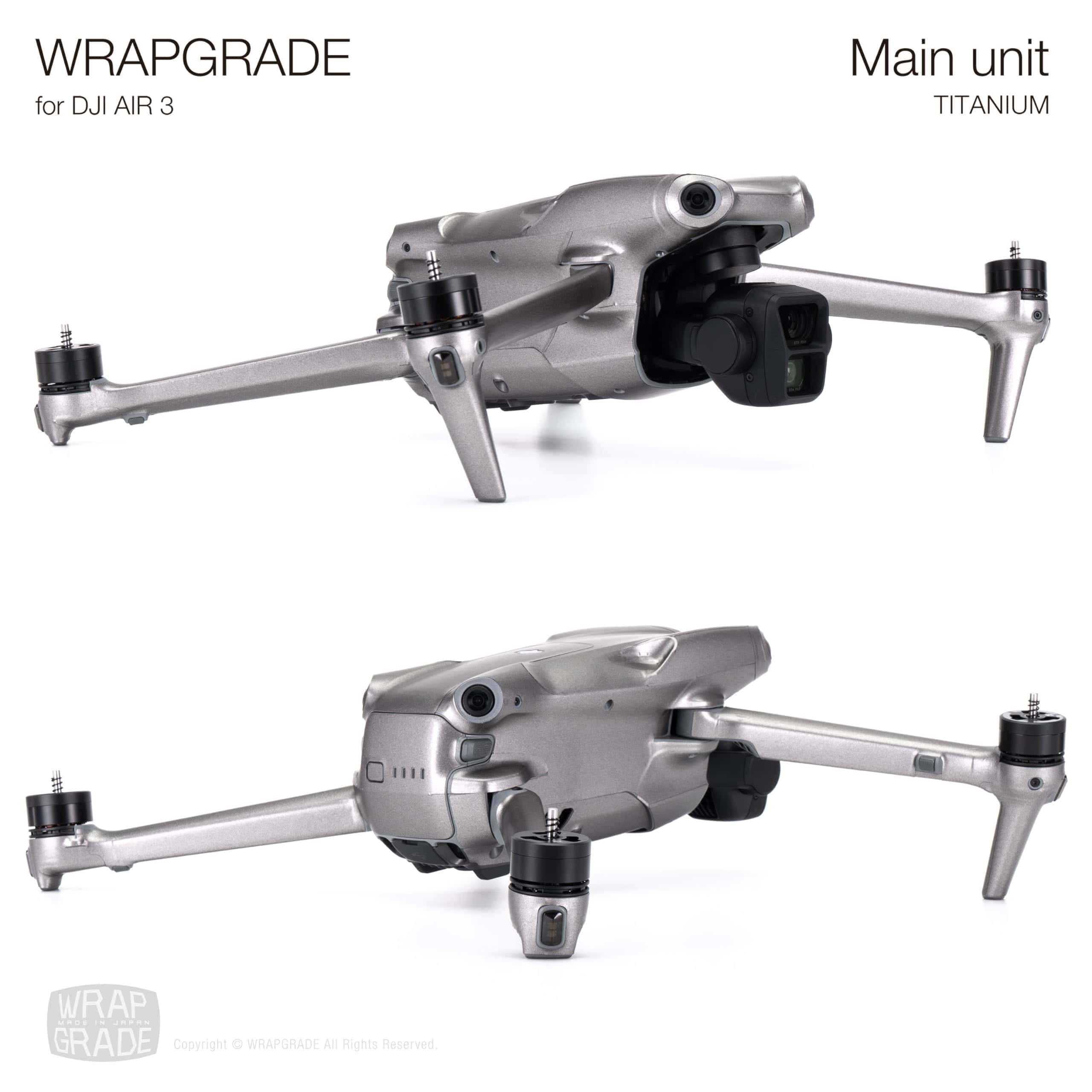Calcomanías de piel WRAPGRADE compatibles con DJI Air 3 | - Image 5