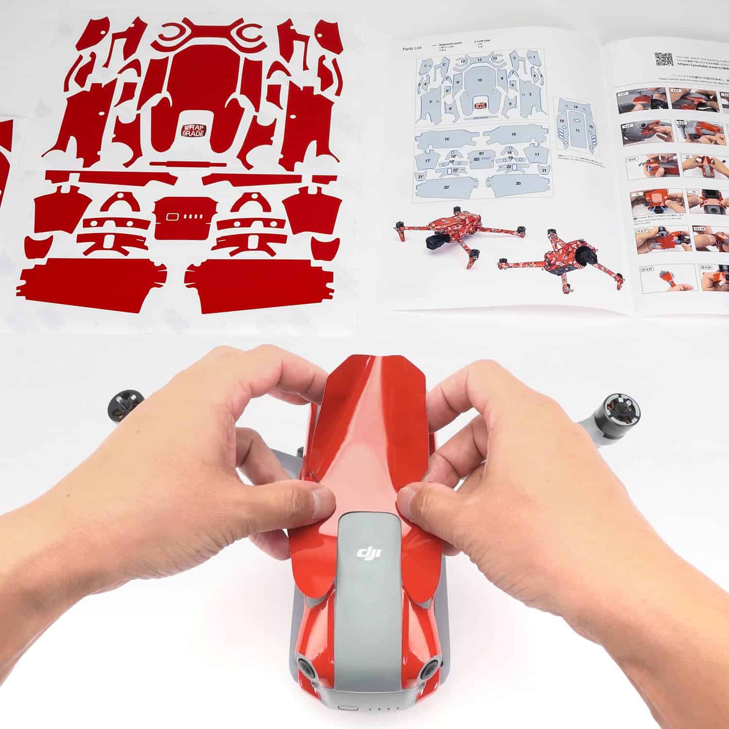 Calcomanías de Piel WRAPGRADE Compatible con DJI Air 3 | - Image 3
