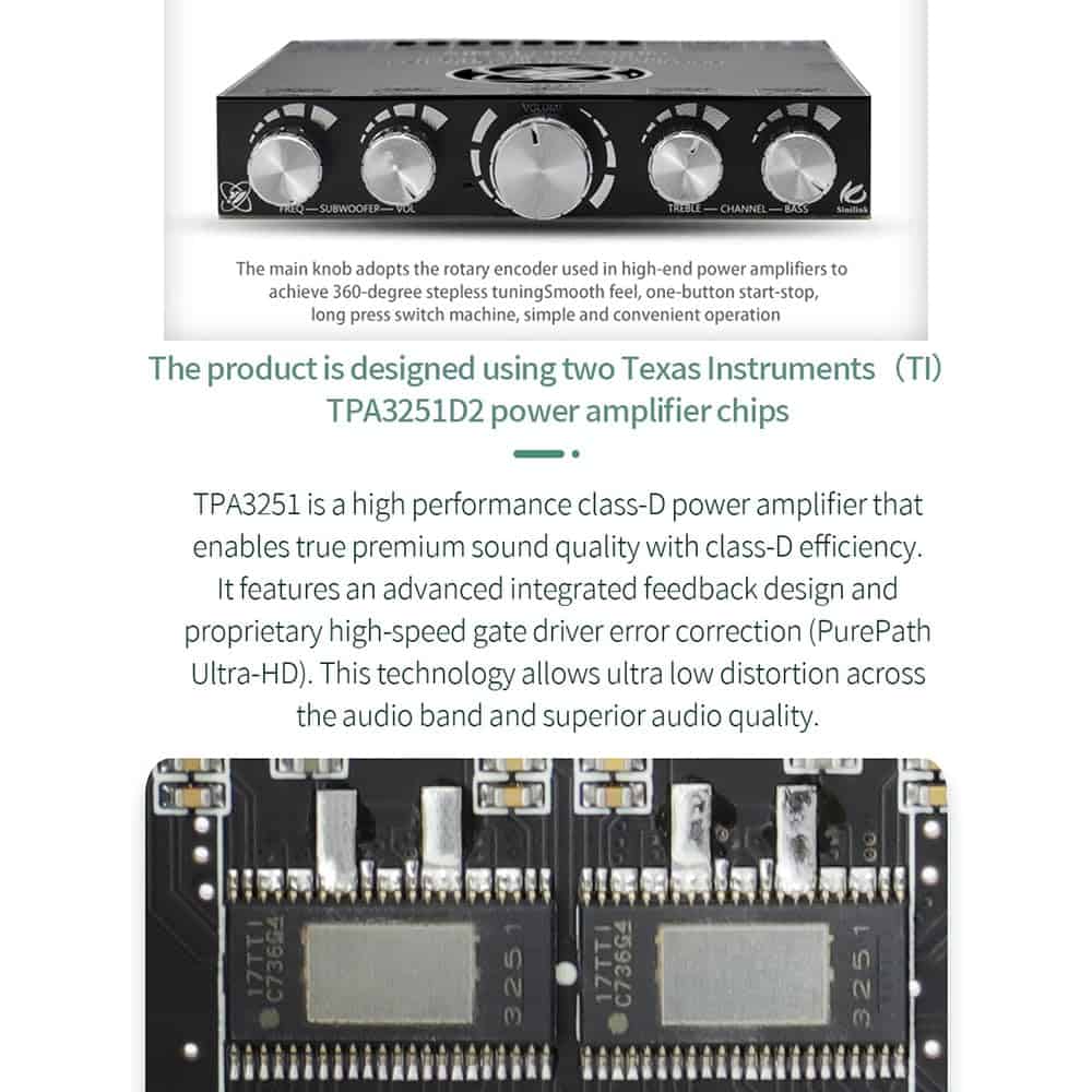 HIFIDIY LIVE XY-S350H 2.1 TPA3251D2 Bluetooth 5.0 - Image 8