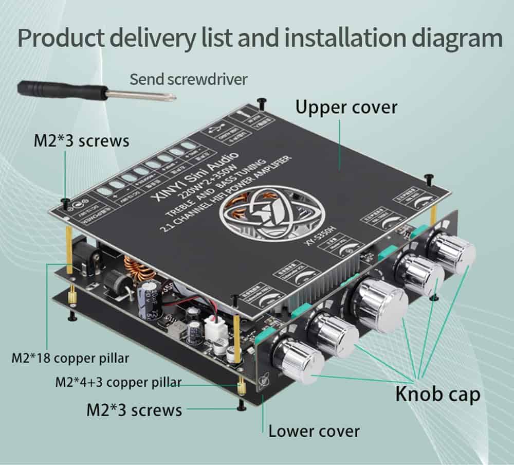 HIFIDIY LIVE XY-S350H 2.1 TPA3251D2 Bluetooth 5.0 - Image 7
