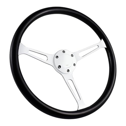 Volante de Carreras de Madera de 15" con Estilo Nostálgico