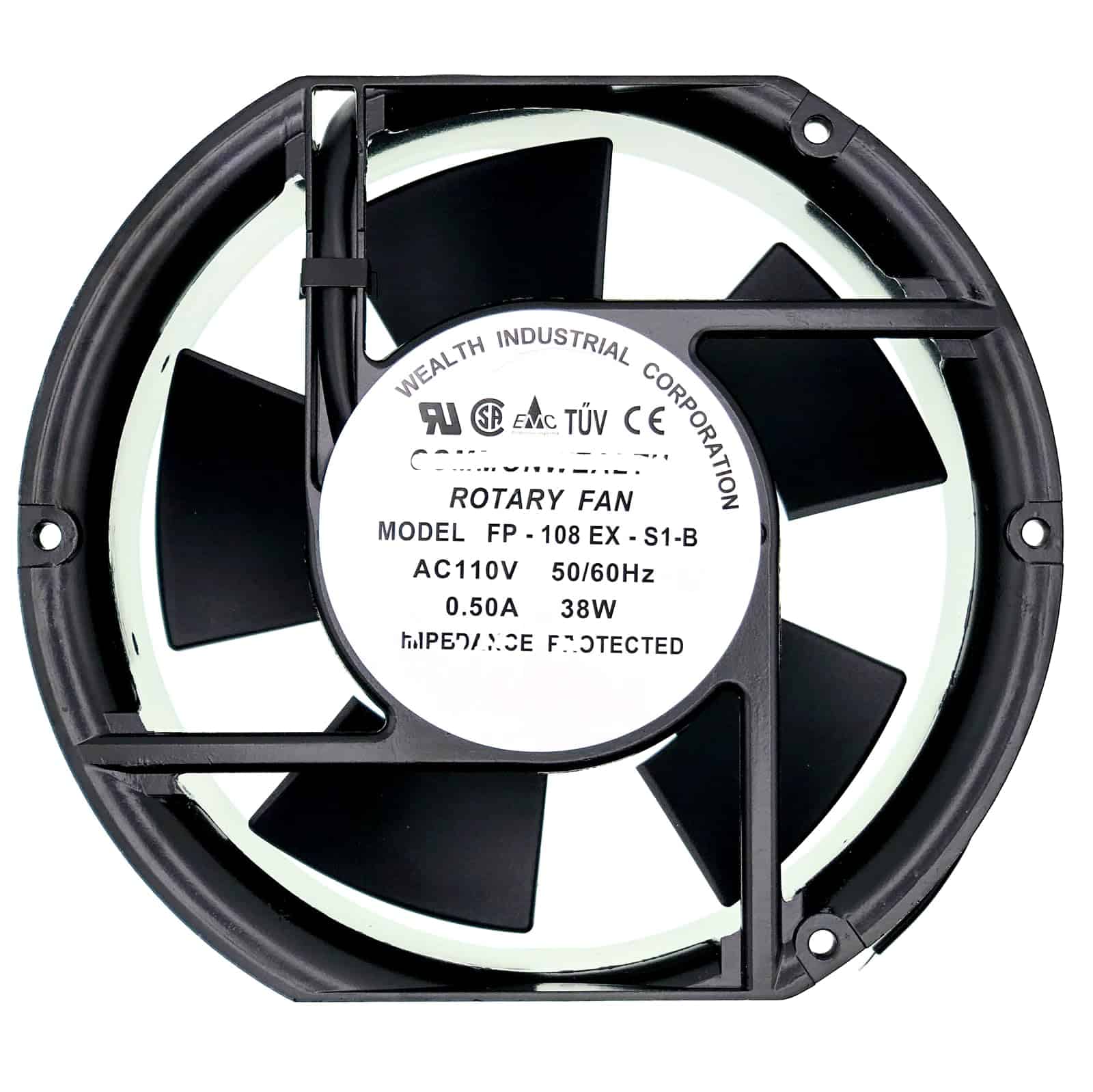 Ventilador de enfriamiento FP-108EX-S1-B 110V 50/60Hz 38W